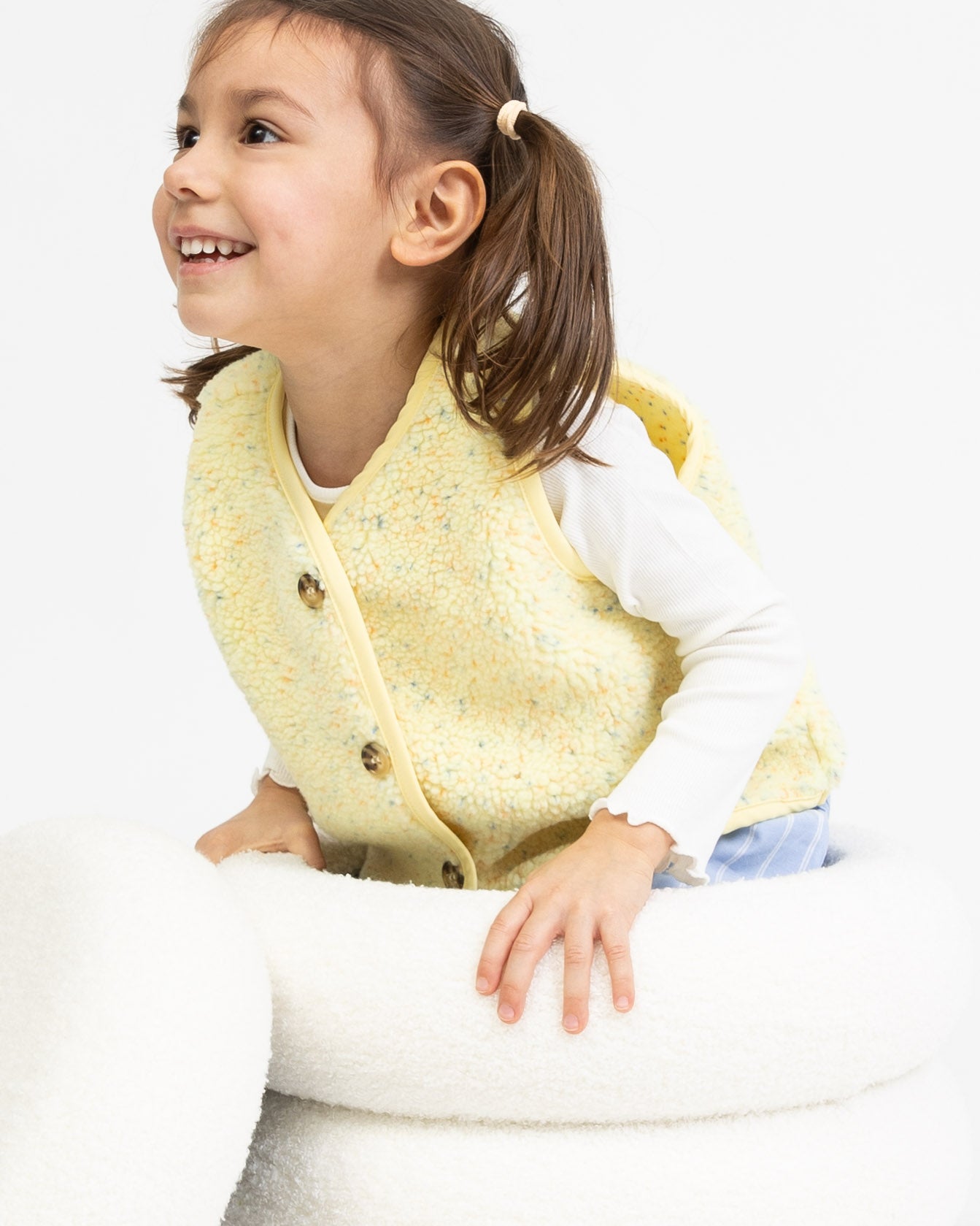 Teddy Kinderweste mit Konfettiprint