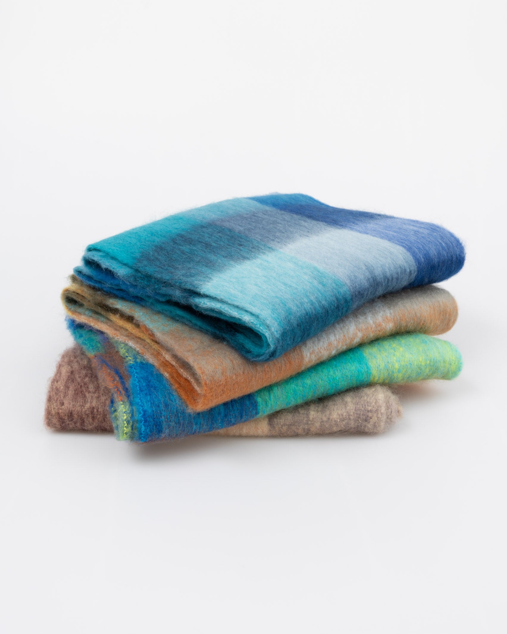 Breiter Schal mit Karomuster