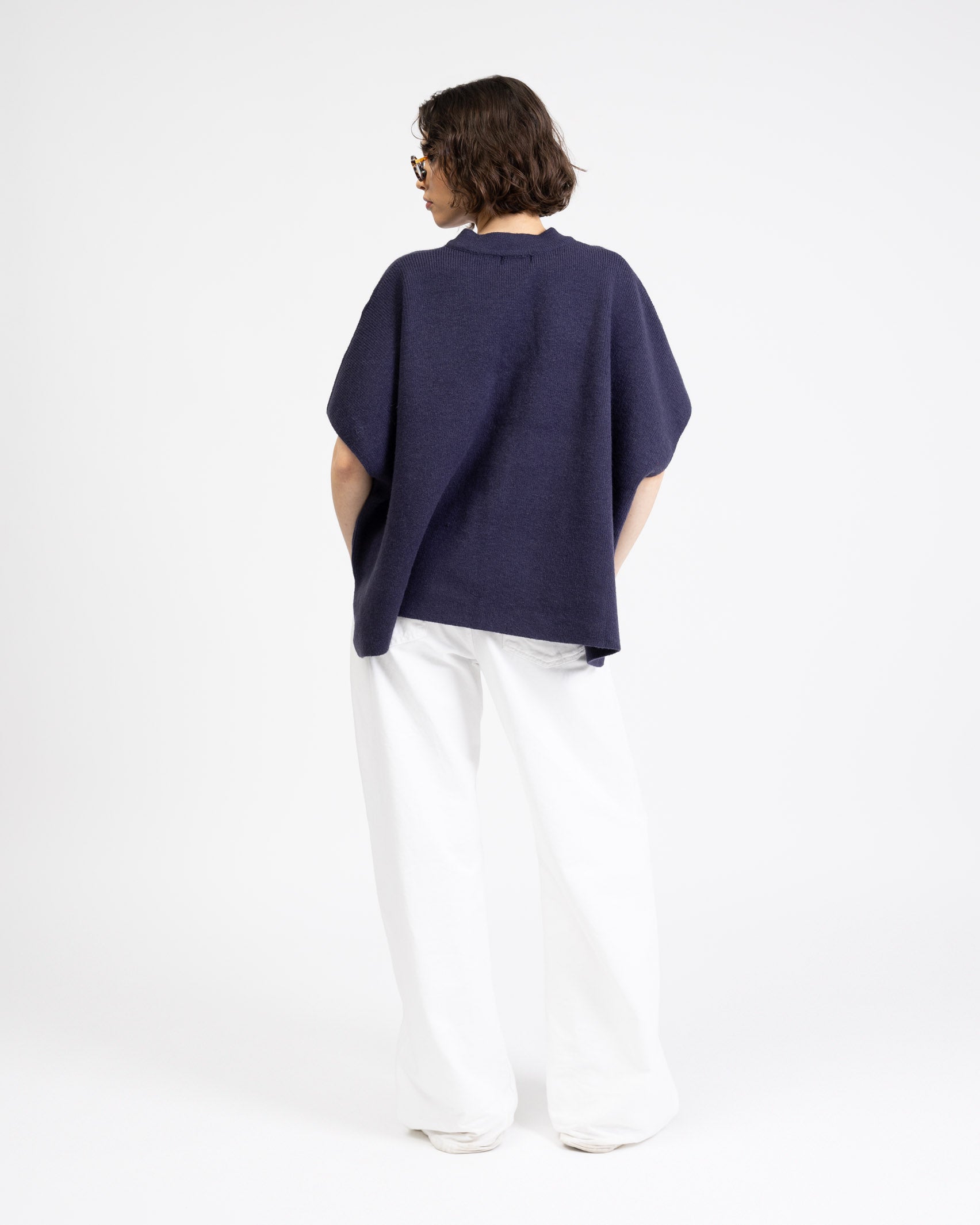 Elegante Kurzarmstrickjacke