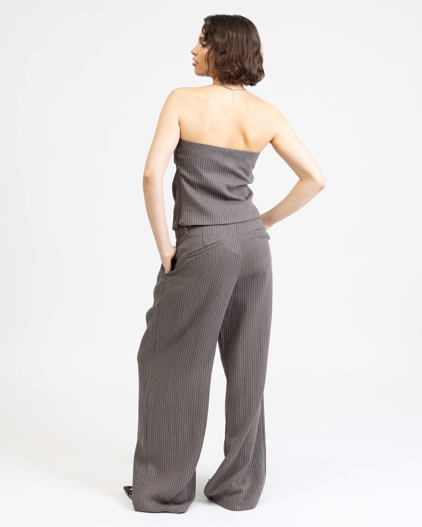 Gestreiftes Bandeautop