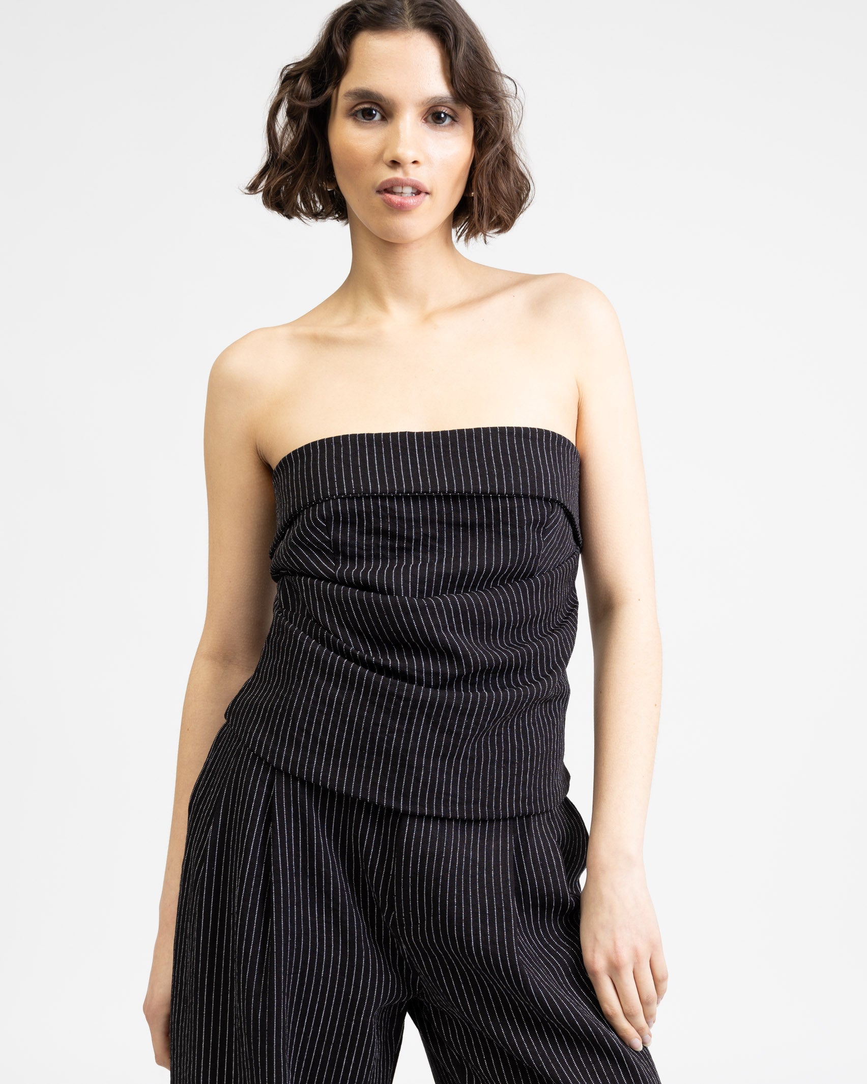 Gestreiftes Bandeautop