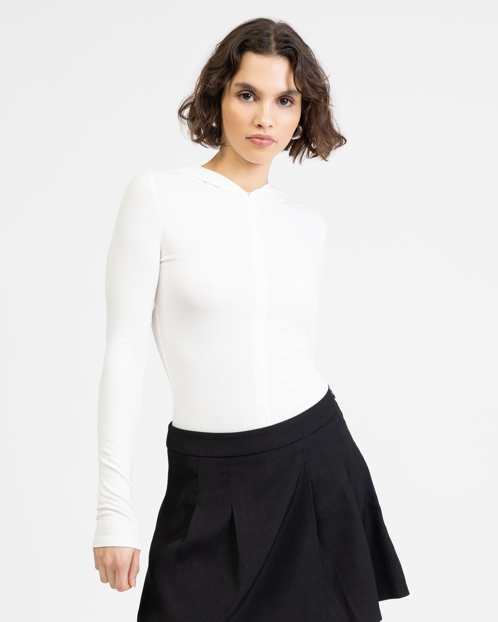 Baumwollbody mit Kapuze