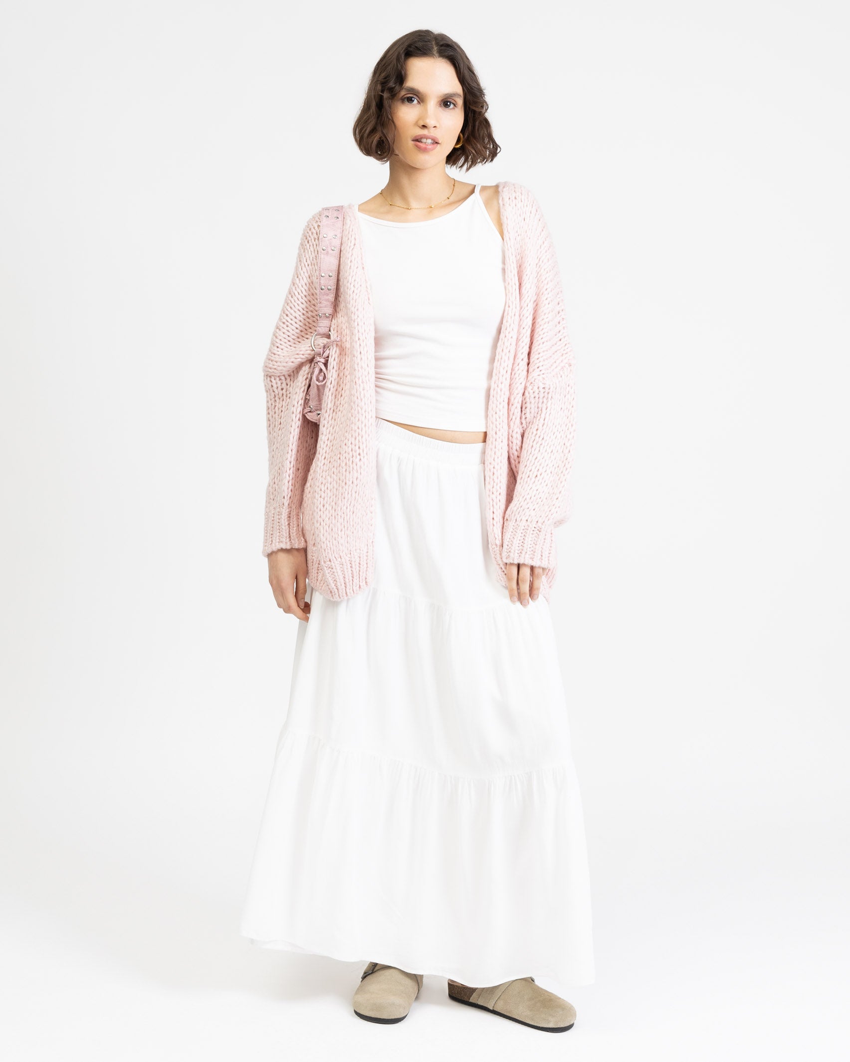 Oversized Wollstrickjacke