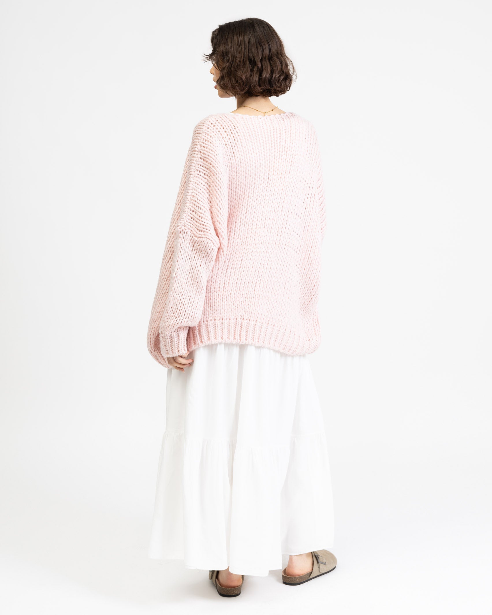 Oversized Wollstrickjacke