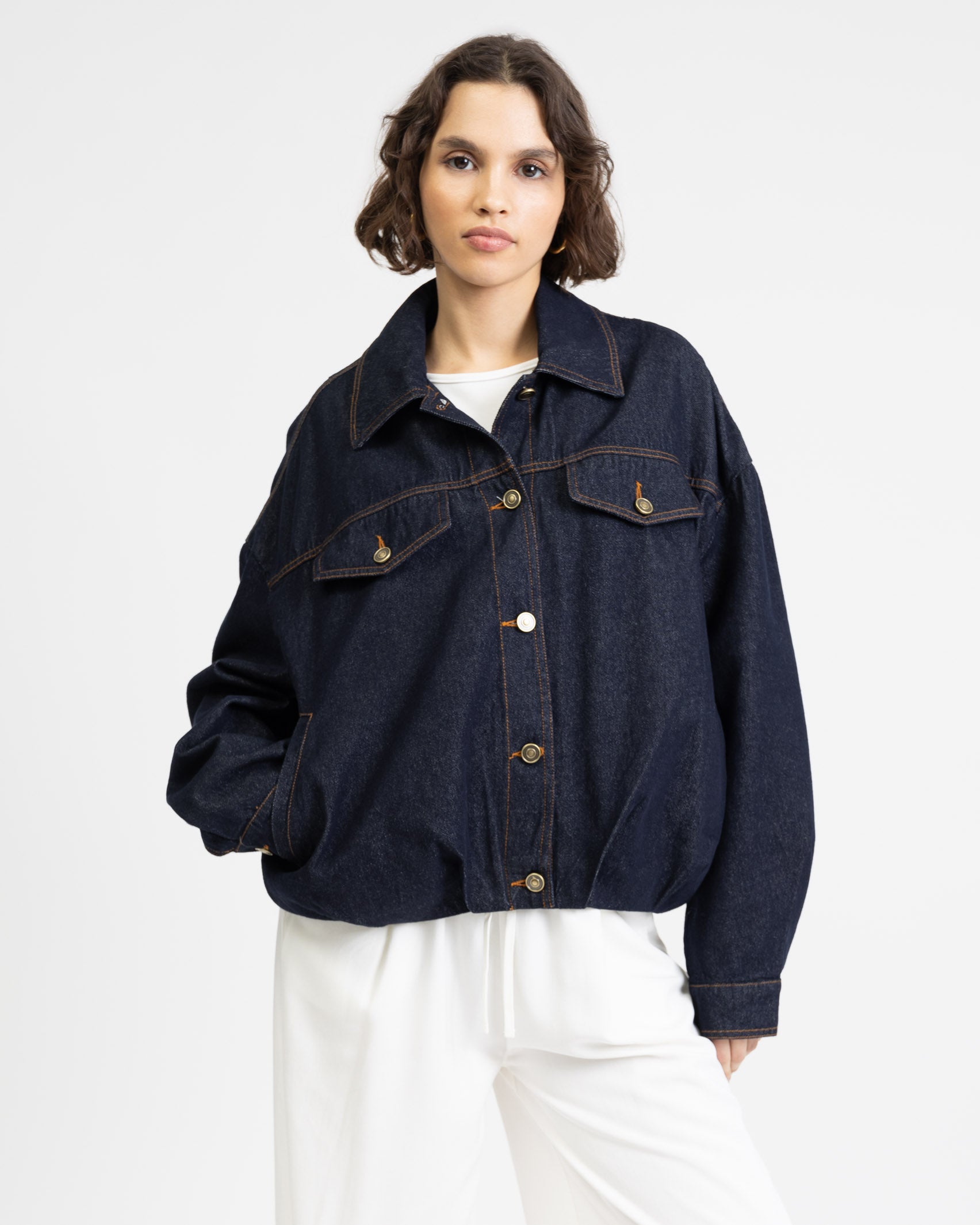 Oversized Jeansjacke