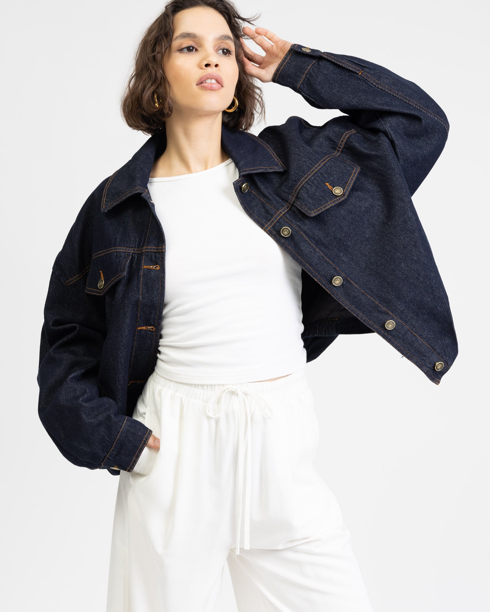 Oversized Jeansjacke