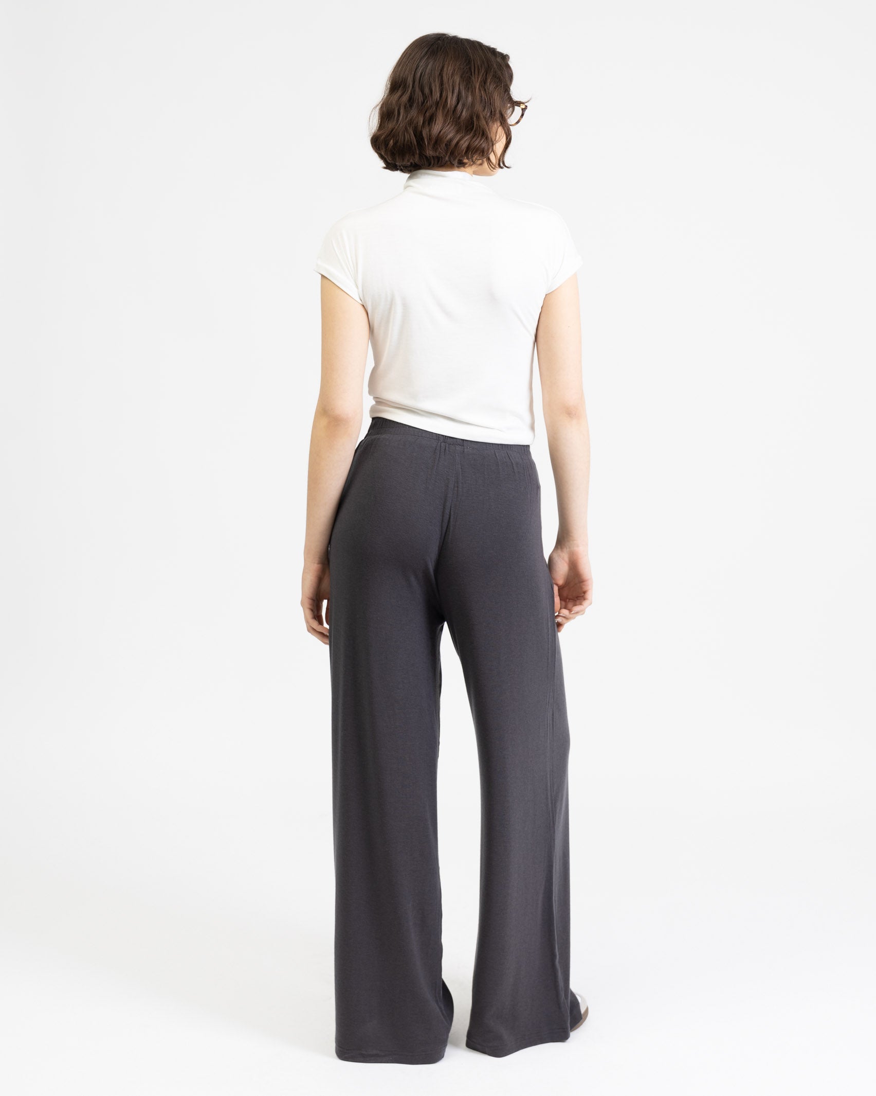 Weiche Stoffhose mit Wollanteil