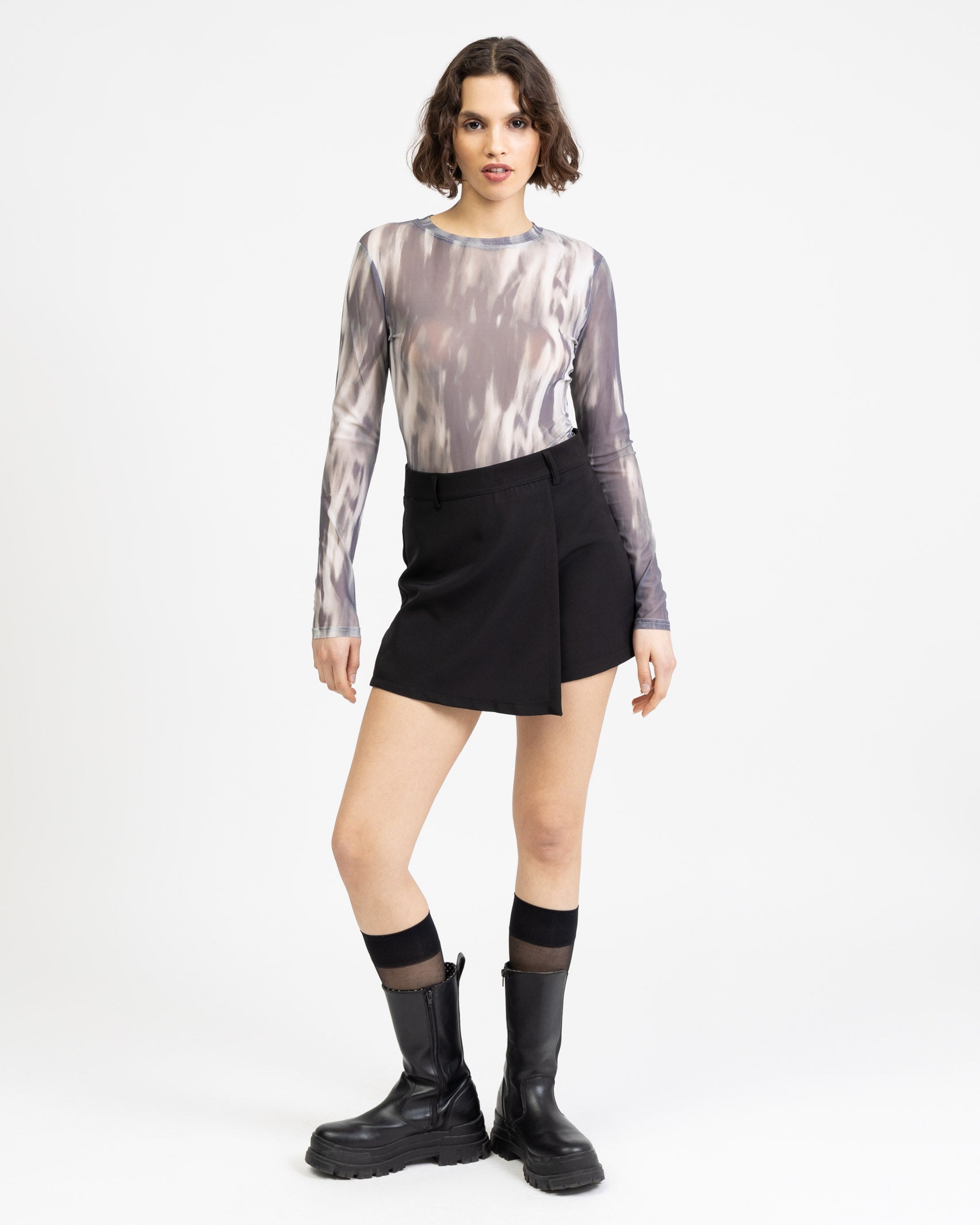 Miniskort in Wickeloptik