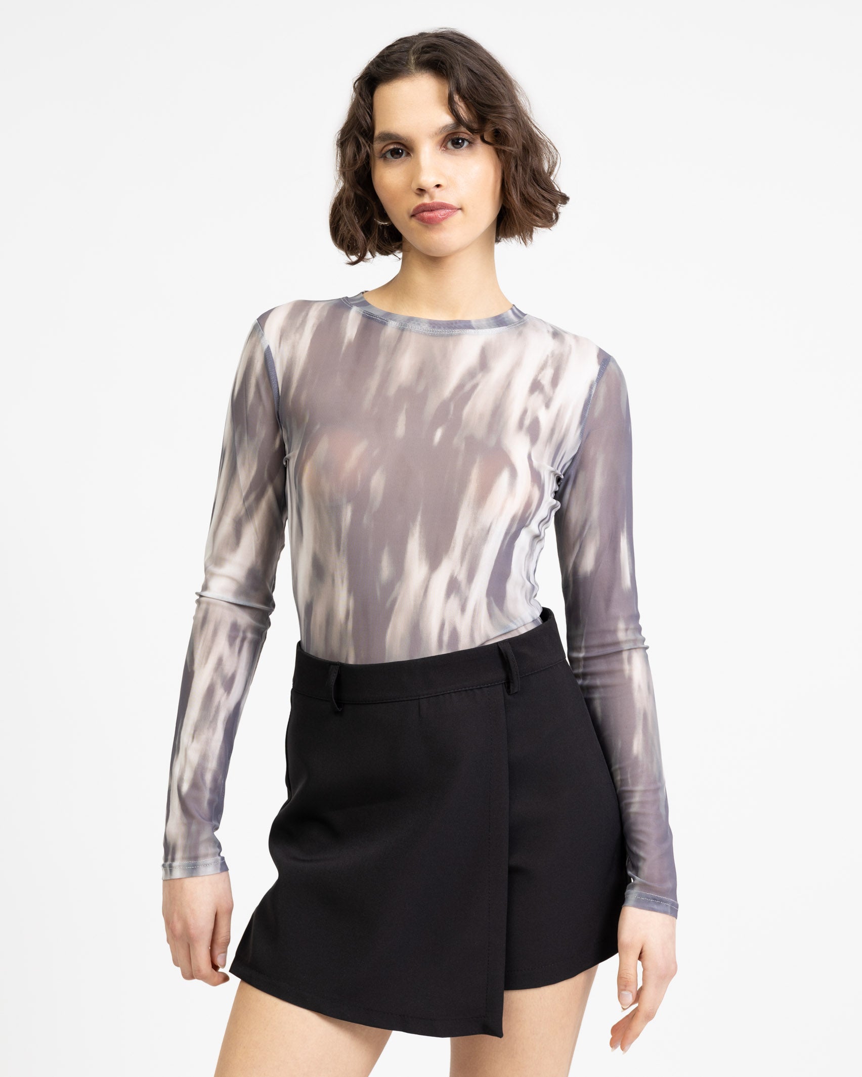 Body mit mehrfarbigem Print