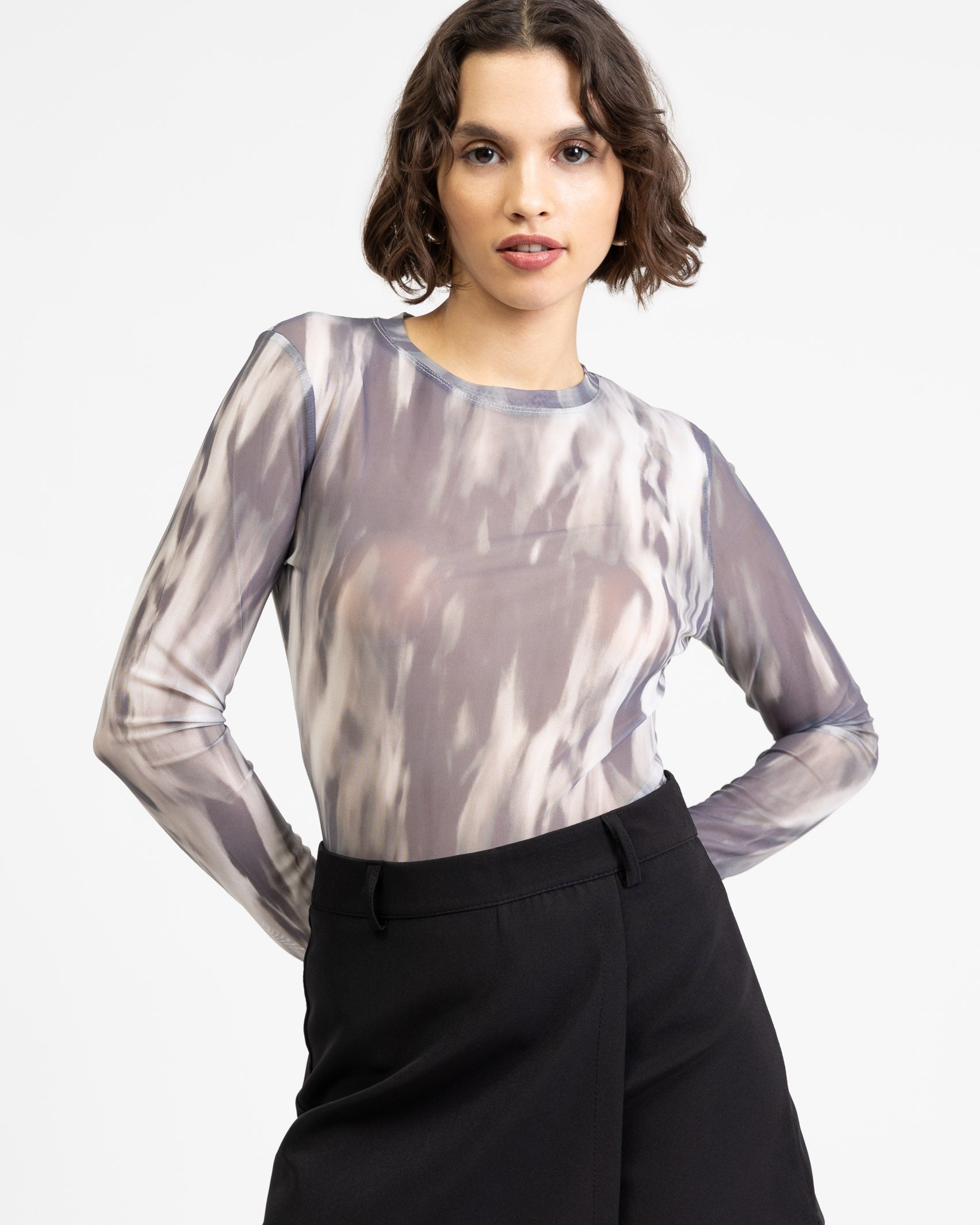 Body mit mehrfarbigem Print