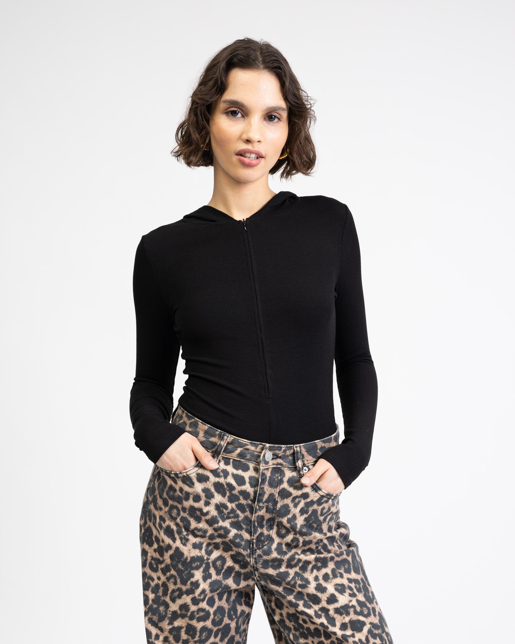 Baumwollbody mit Kapuze