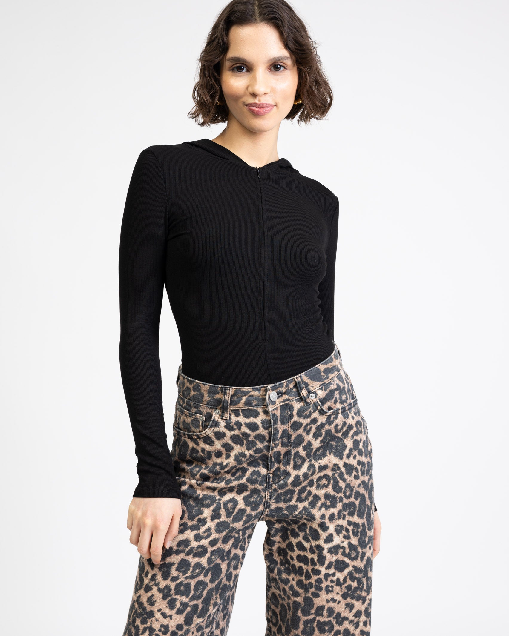 Baumwollbody mit Kapuze