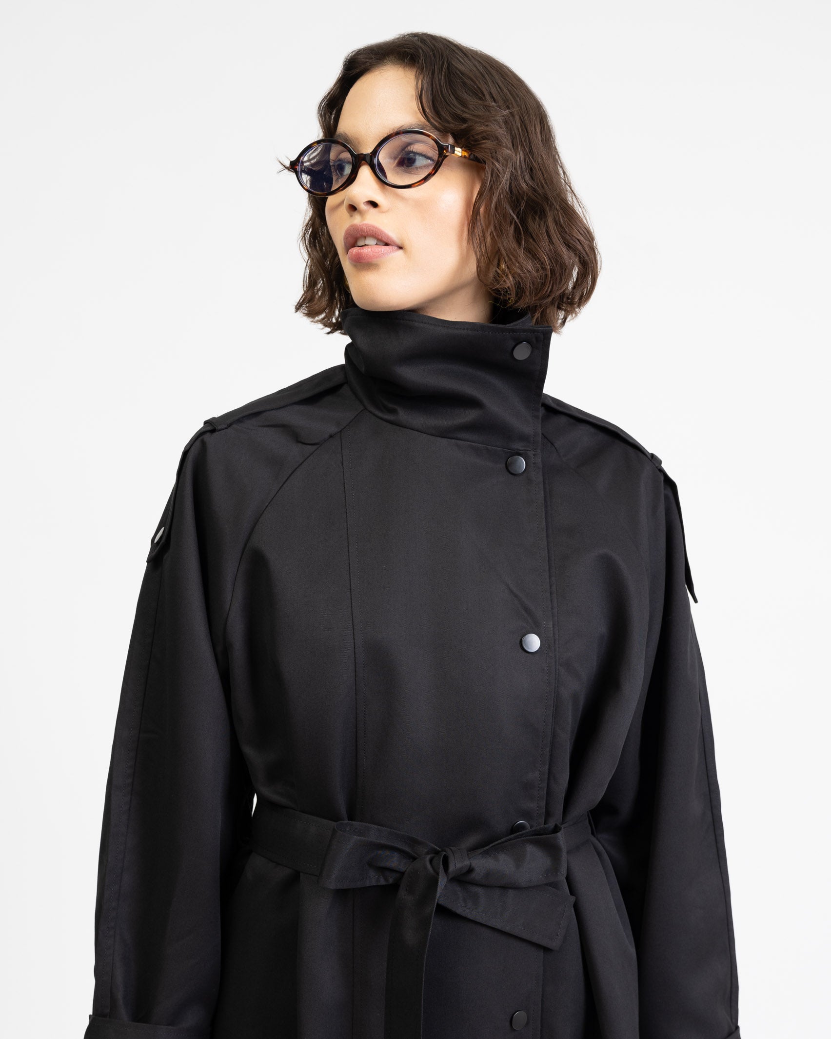 Trenchcoat mit Stehkragen