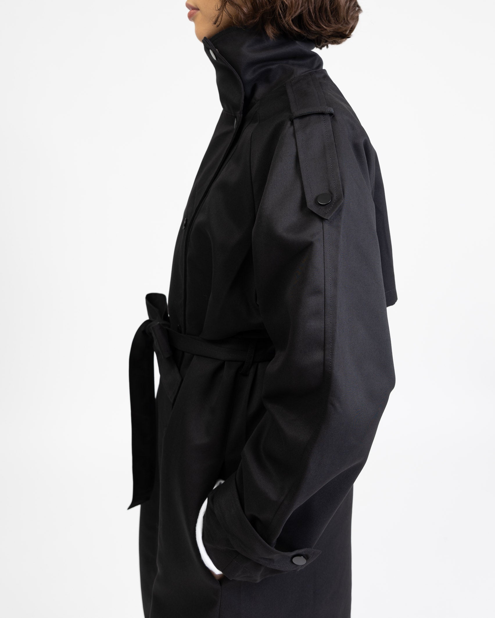 Trenchcoat mit Stehkragen