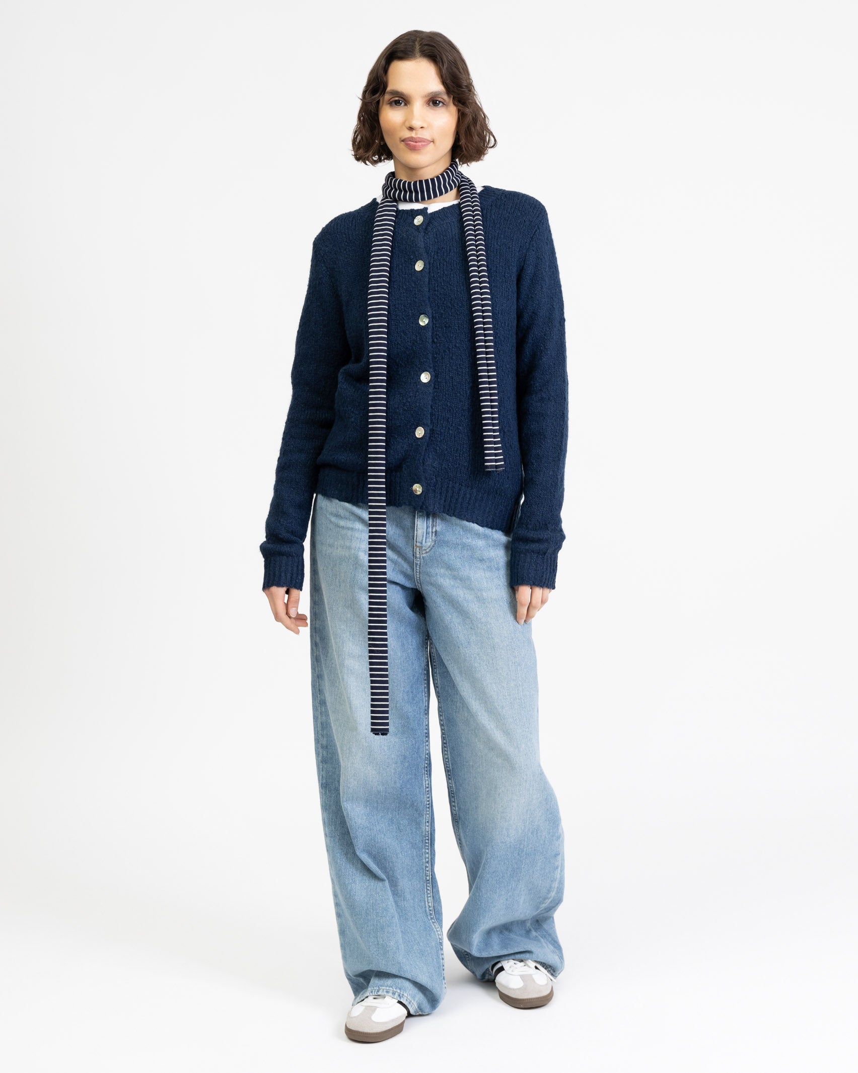 Weiche Strickjacke mit Wollanteil