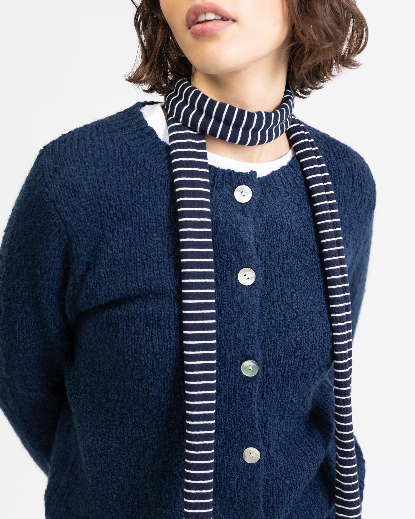 Weiche Strickjacke mit Wollanteil