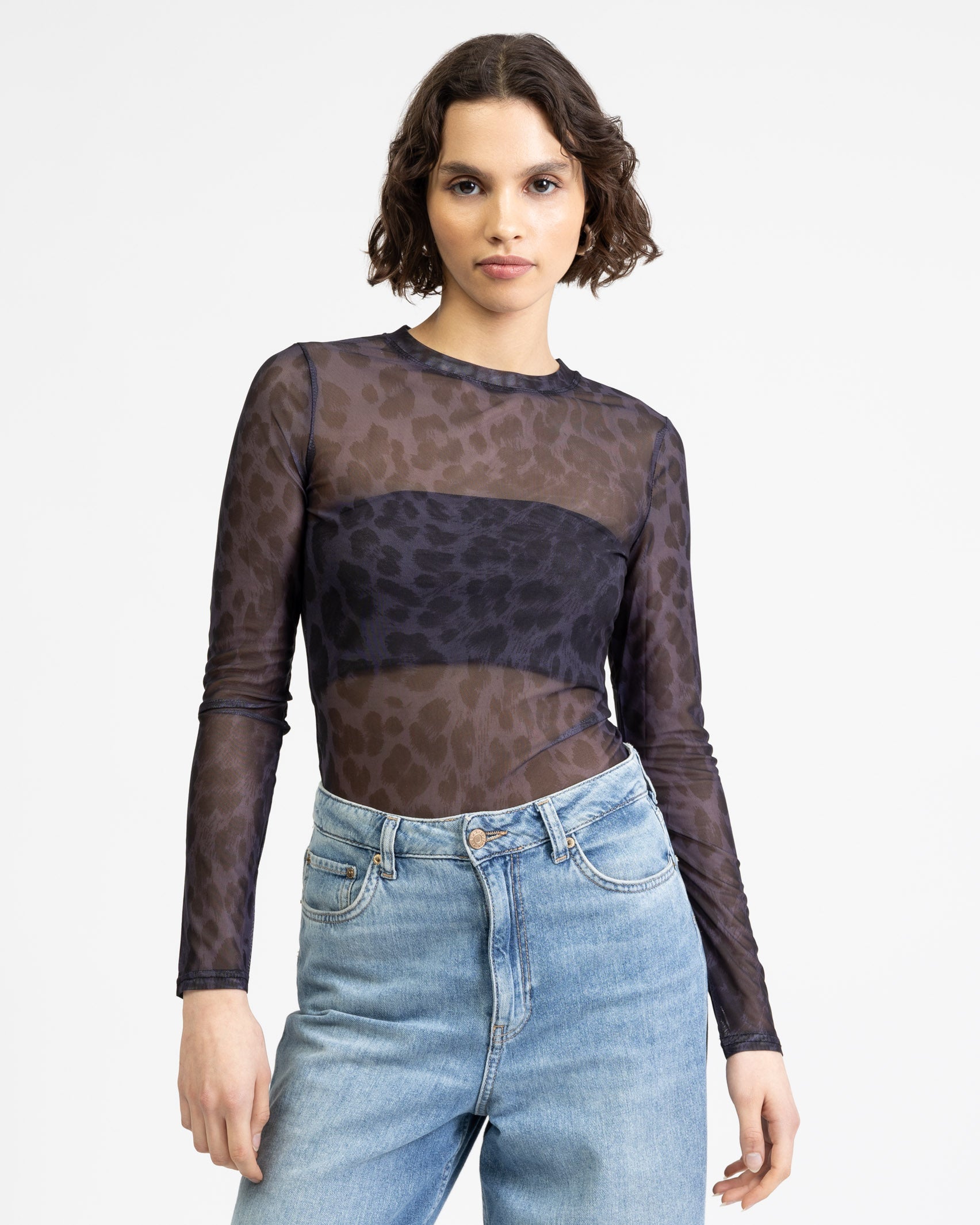 Mesh Body mit Animalprint