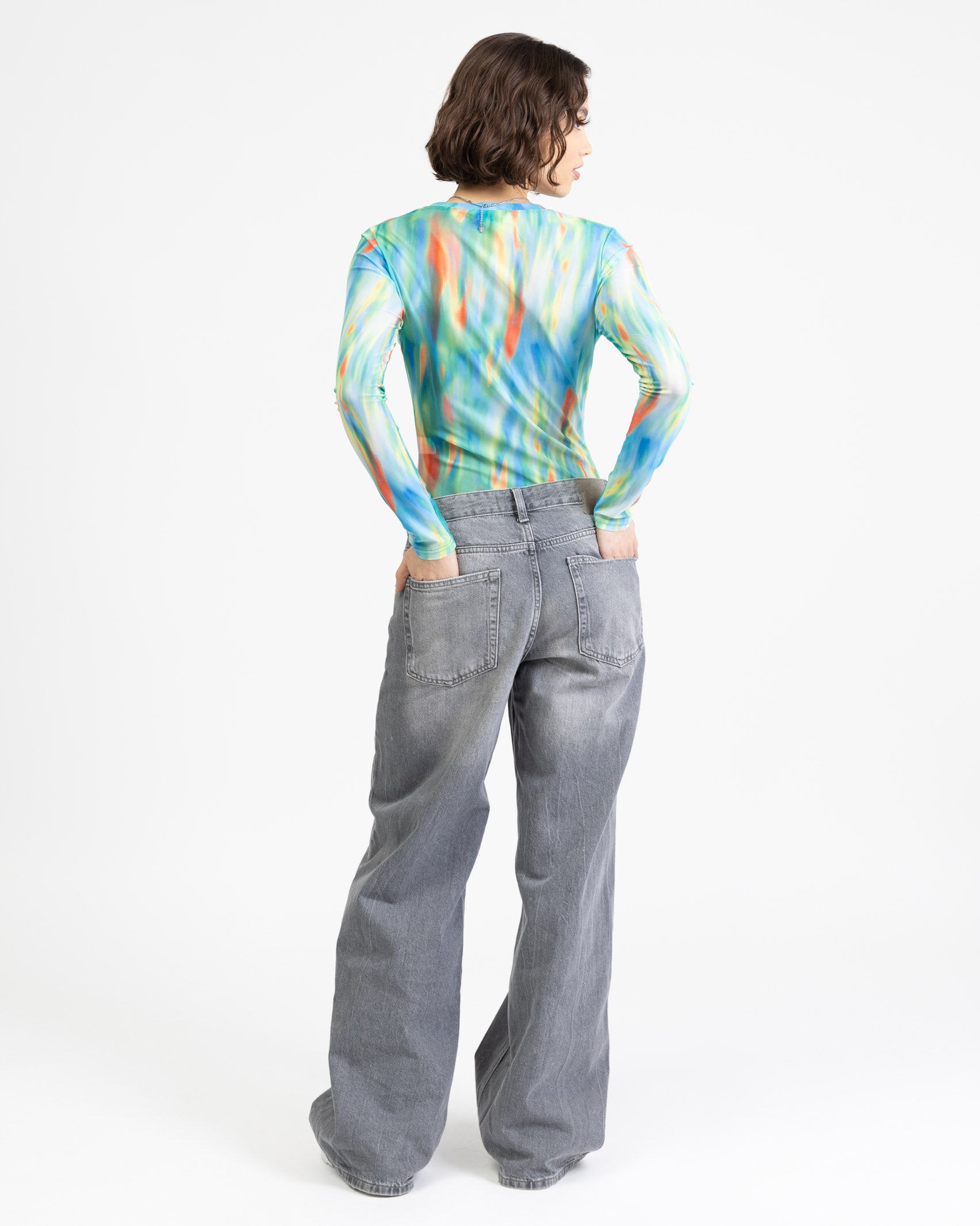 Body mit mehrfarbigem Print