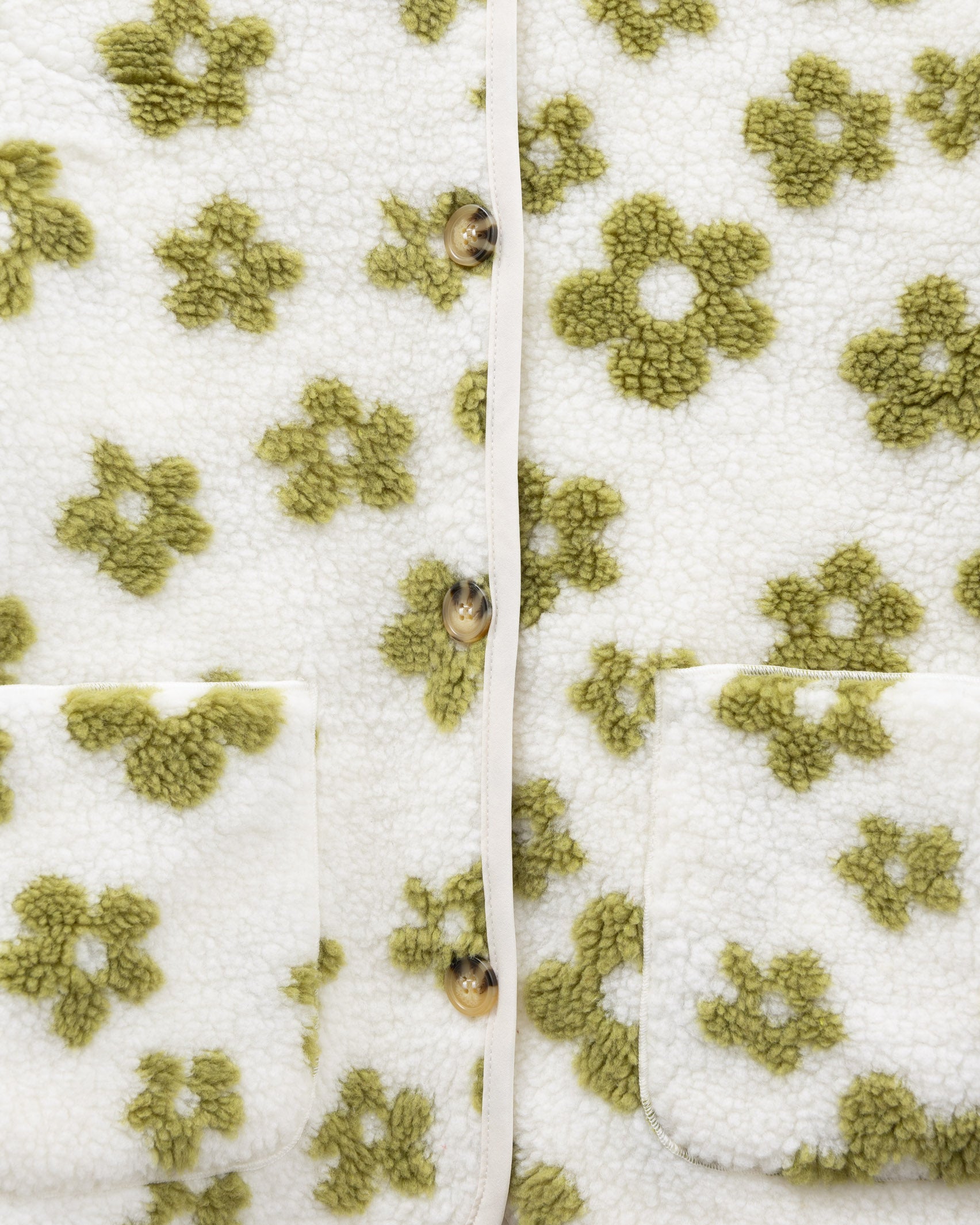 Teddyjacke mit Blumenprint