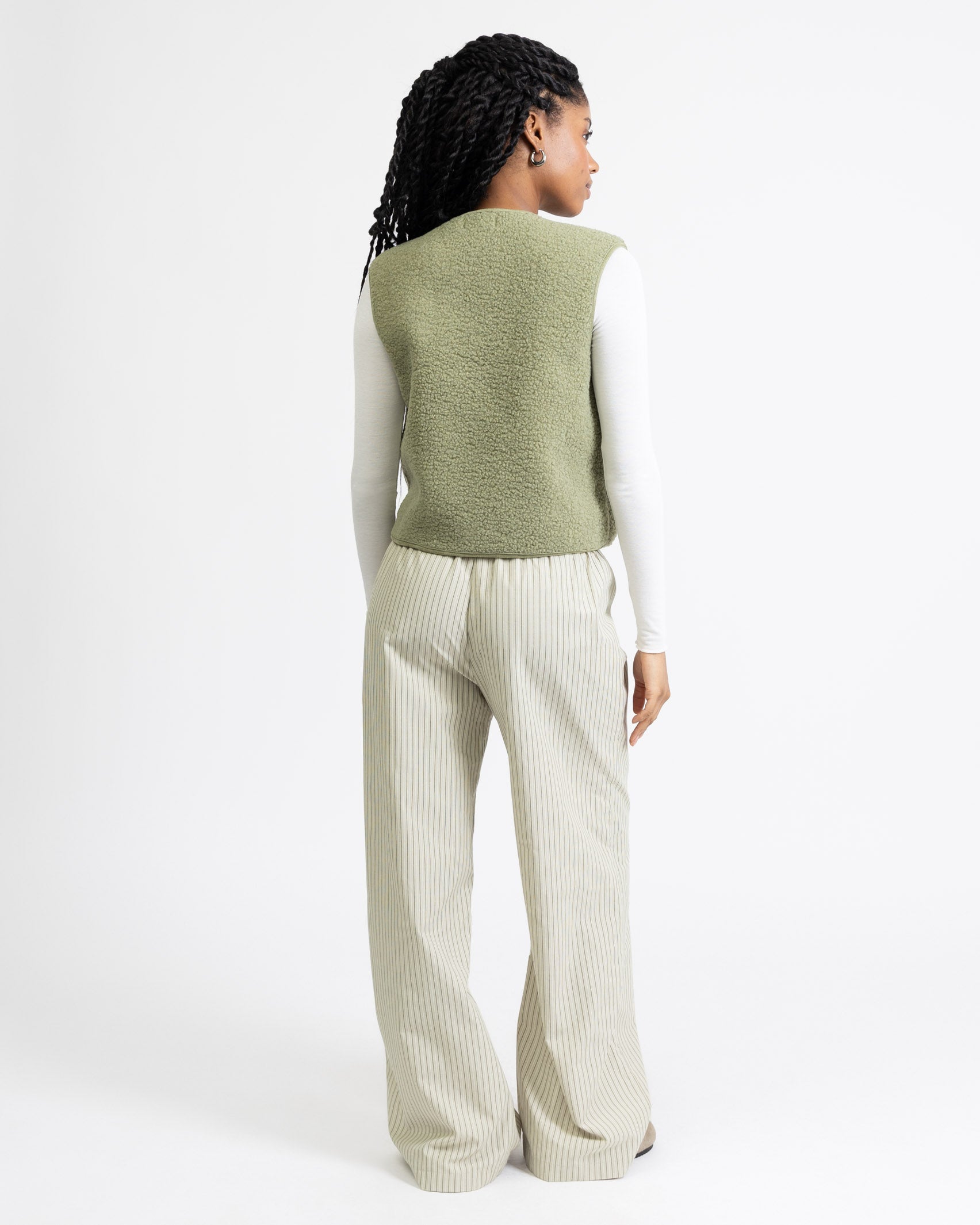 Gestreifte Hose mit Bindebändern