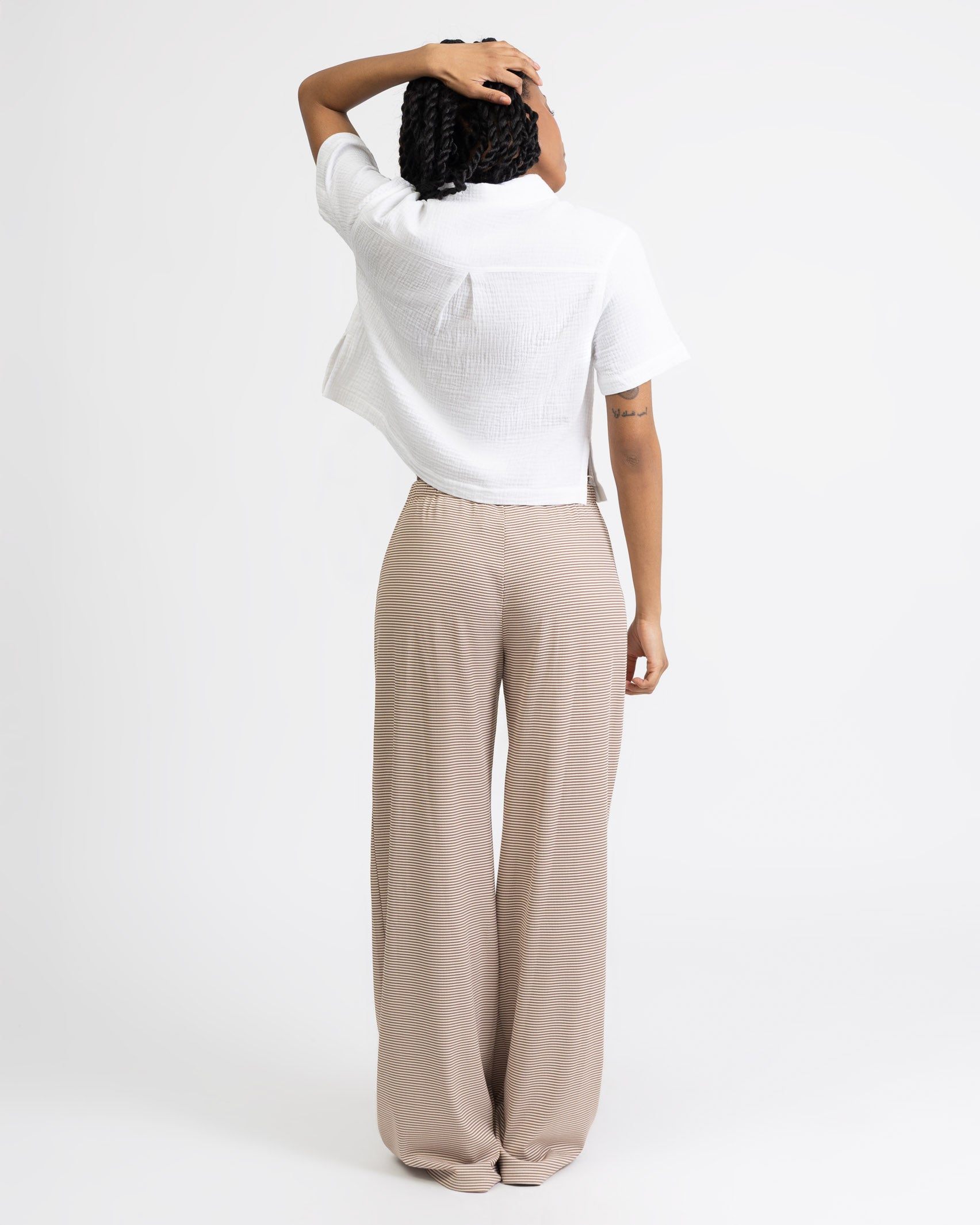 Gestreifte Hose mit Kordelzug