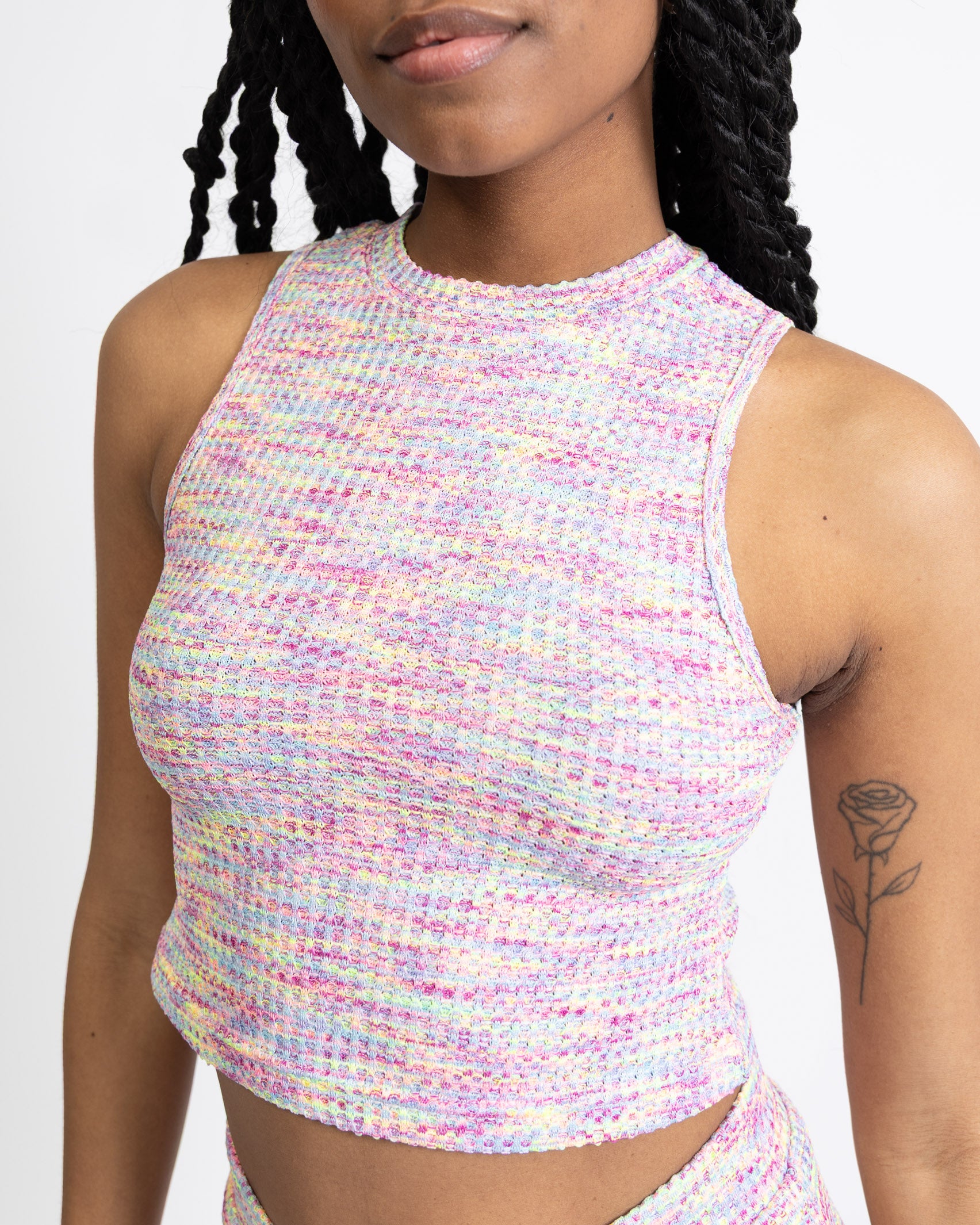 Buntes Tanktop mit Struktur