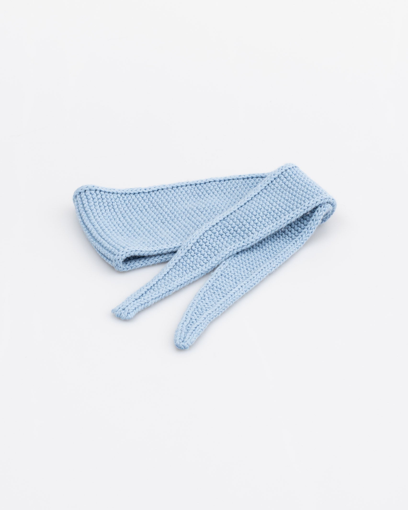 Mini Strickschal blau