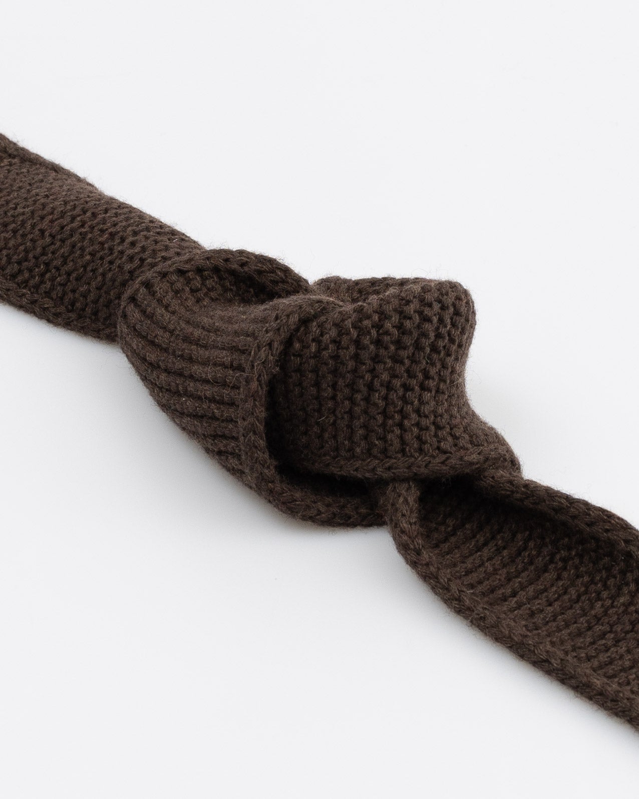 Mini Strickschal braun