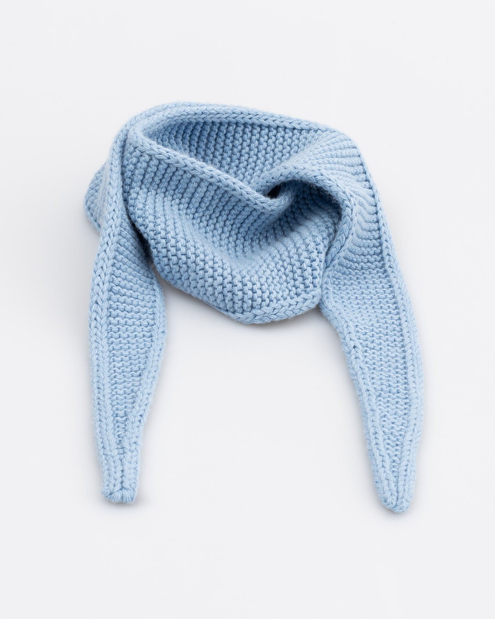 Mini Strickschal blau