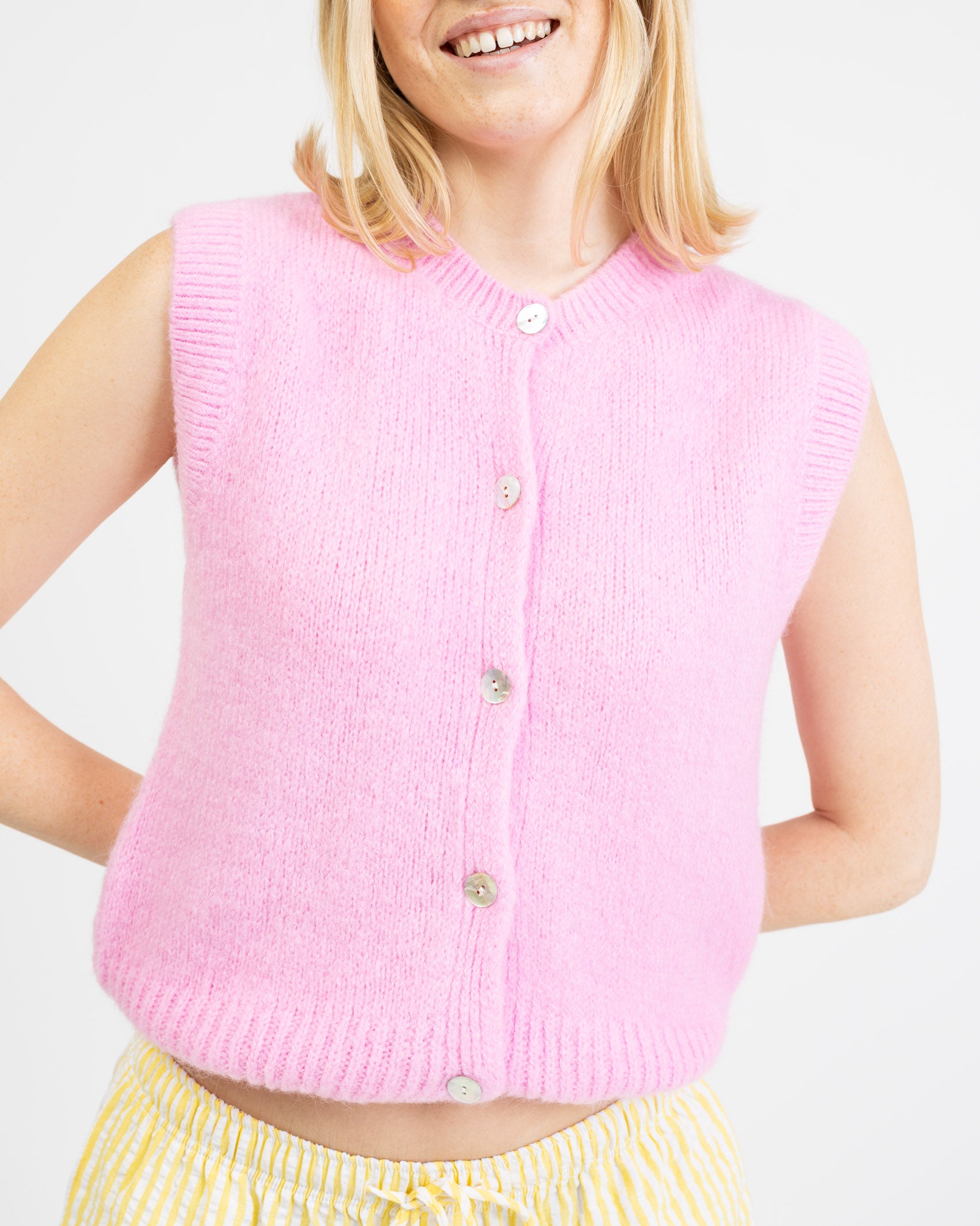 Weiche lockere Strickweste