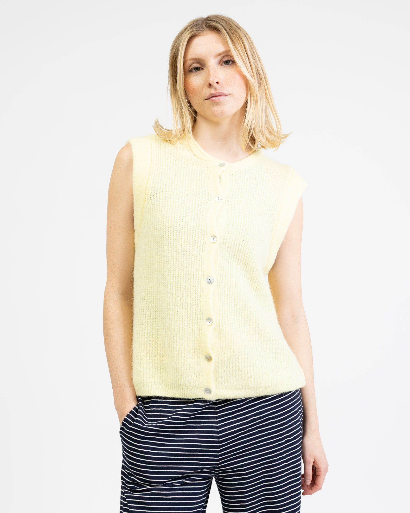 Weiche lockere Strickweste