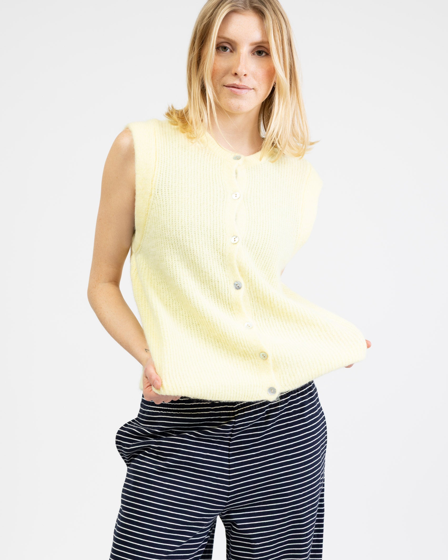 Weiche lockere Strickweste