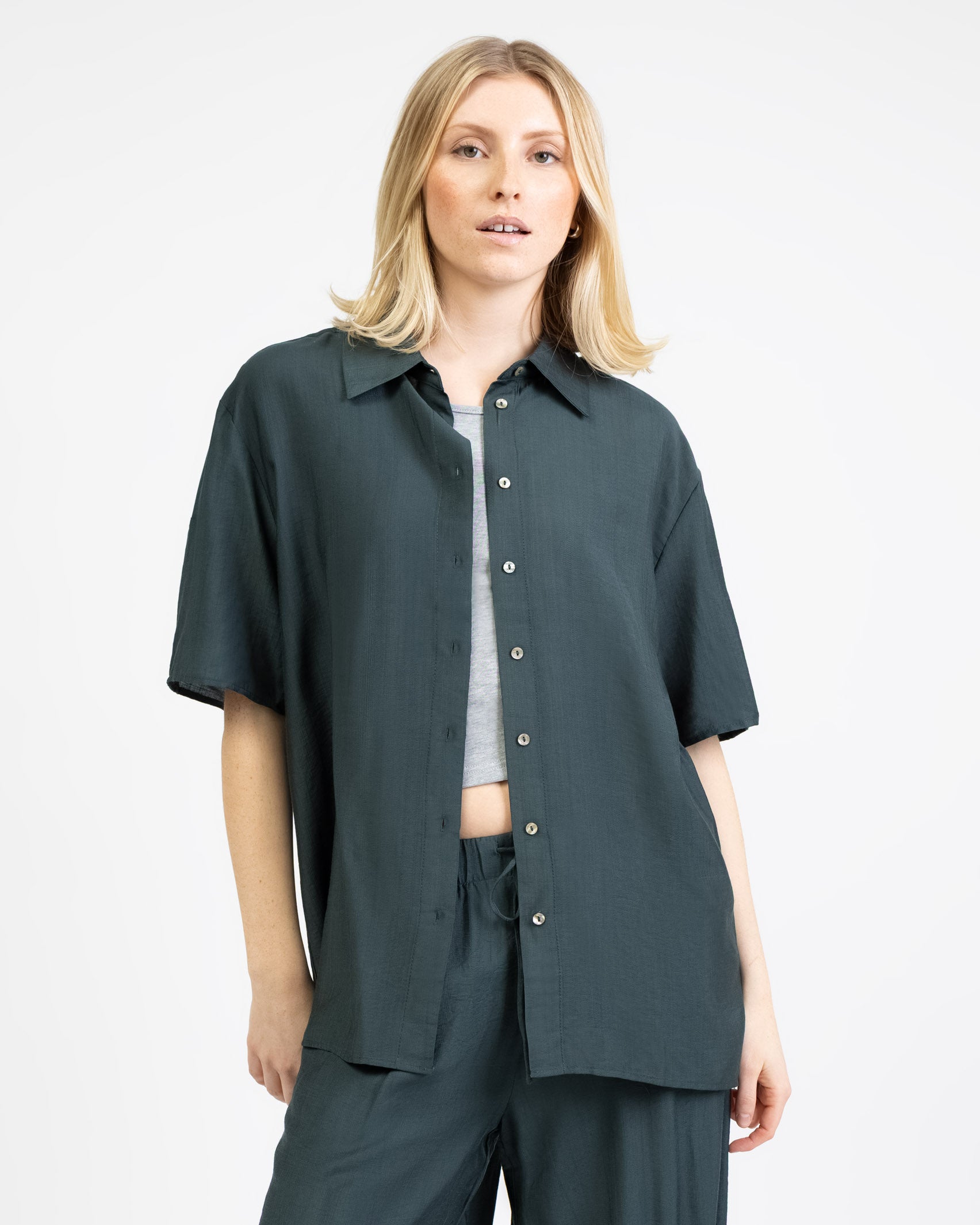 Lockere Kurzarmbluse