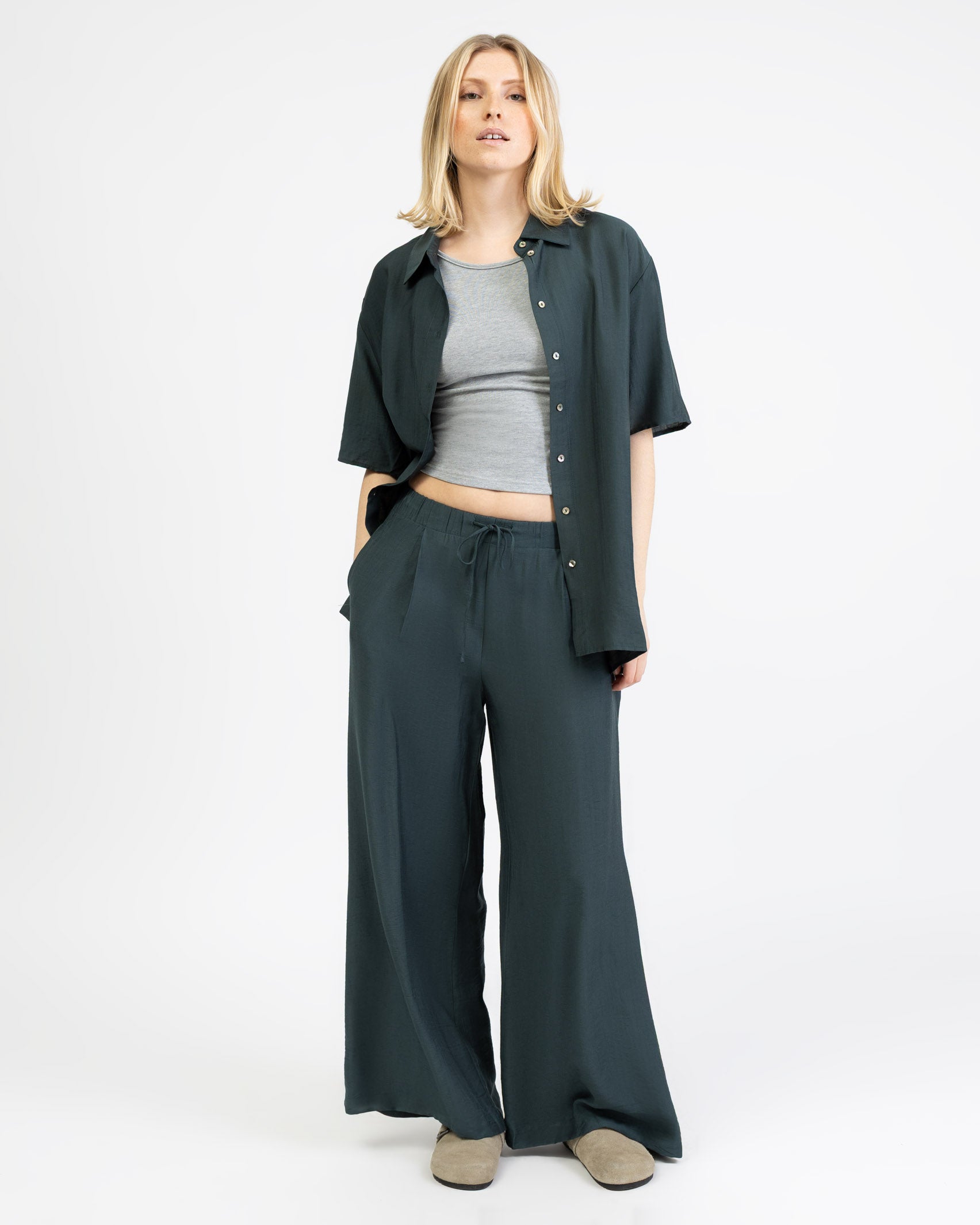 Lockere Kurzarmbluse