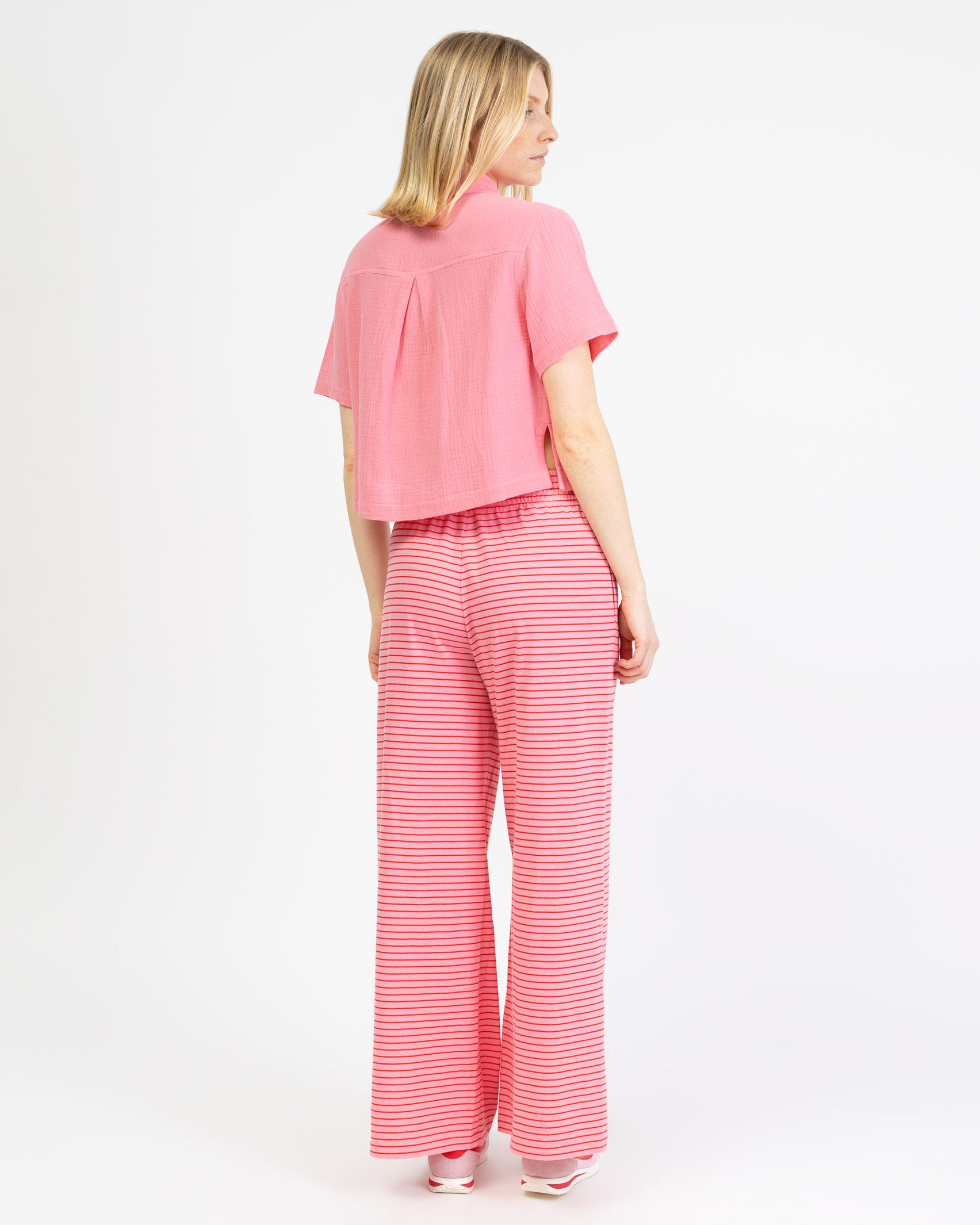 Crop Bluse aus Musselin