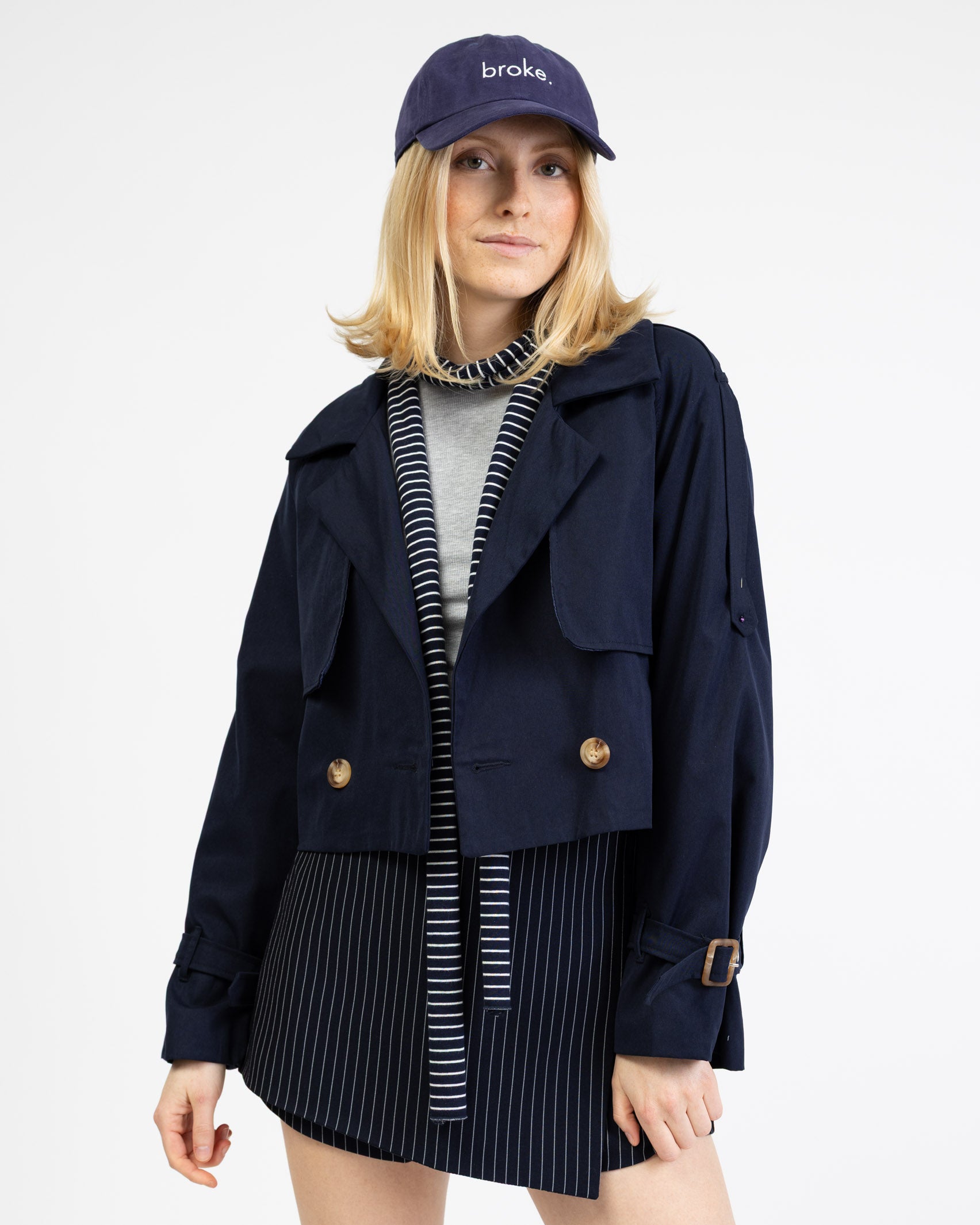 Kurze Trench Jacke