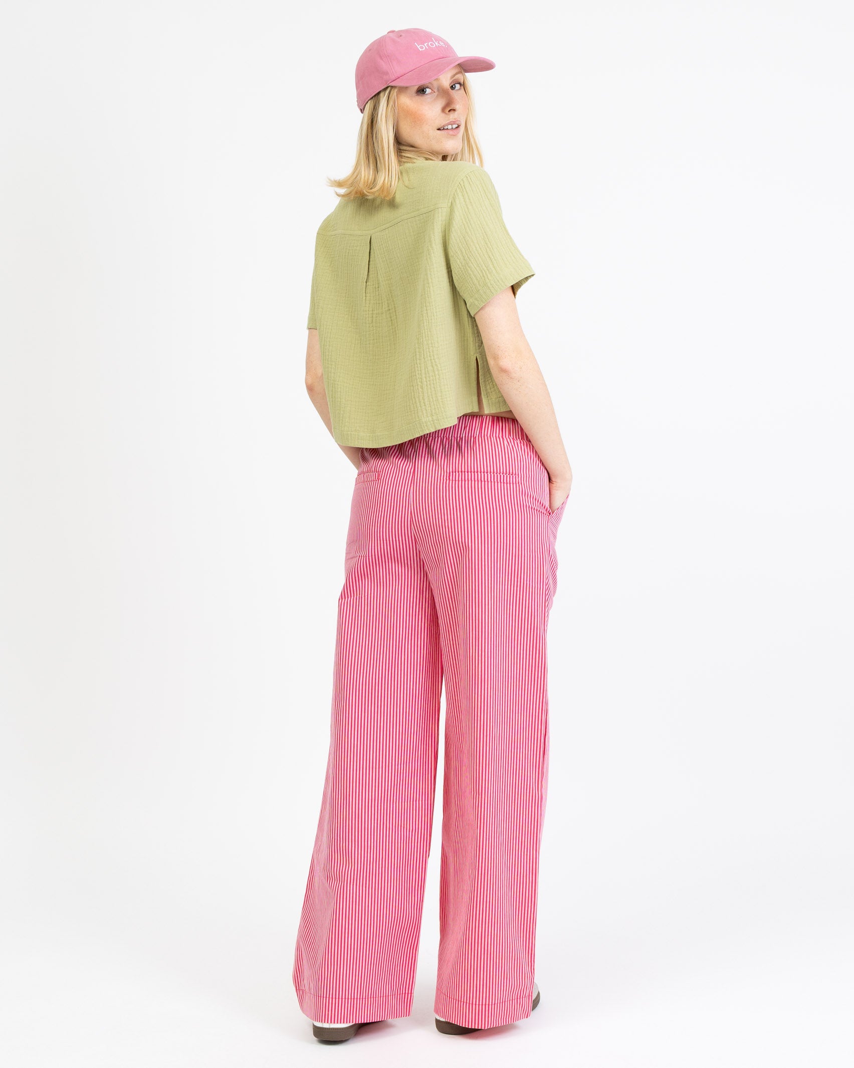 Crop Bluse aus Musselin