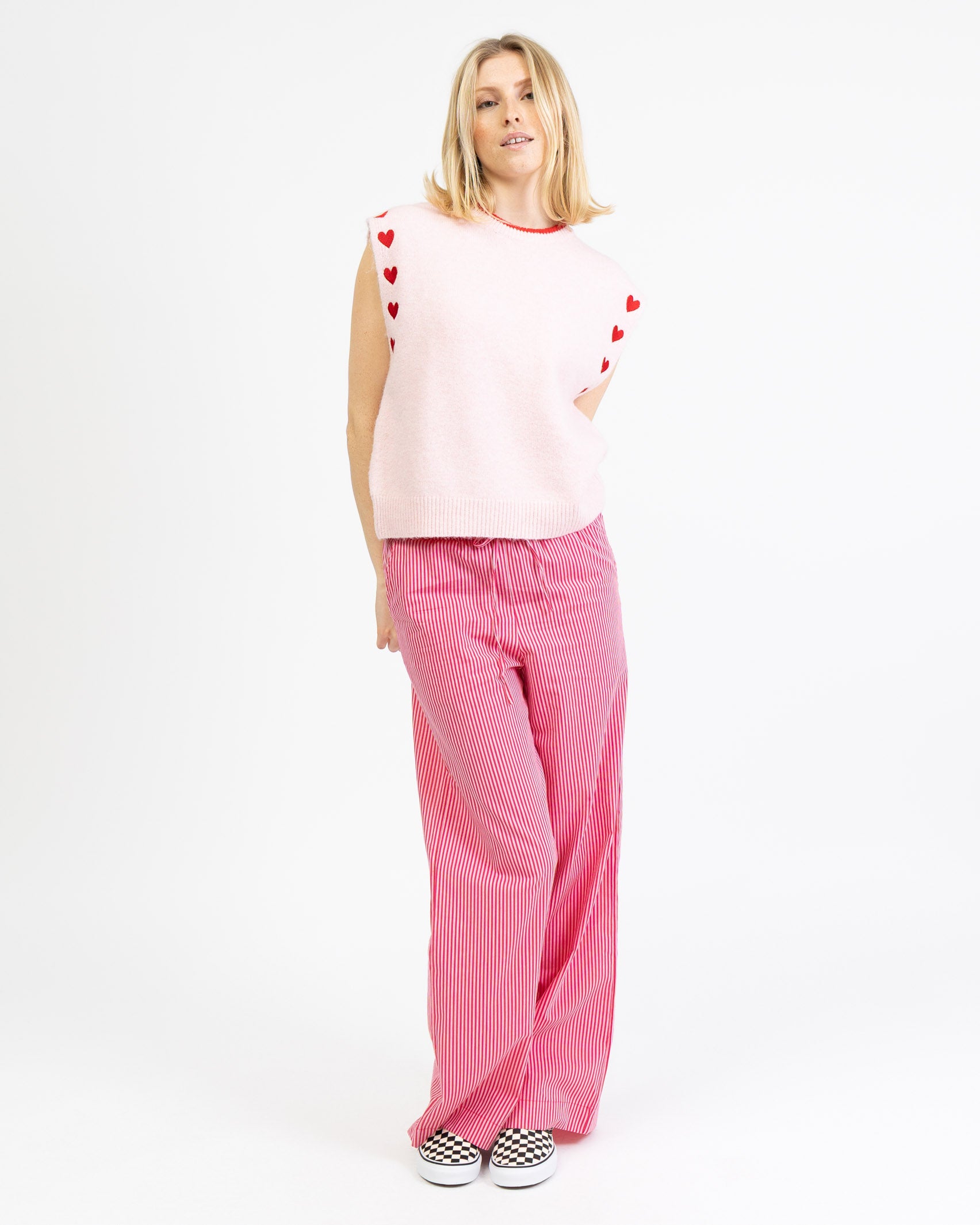 Weicher Pullunder mit Herzchendetails