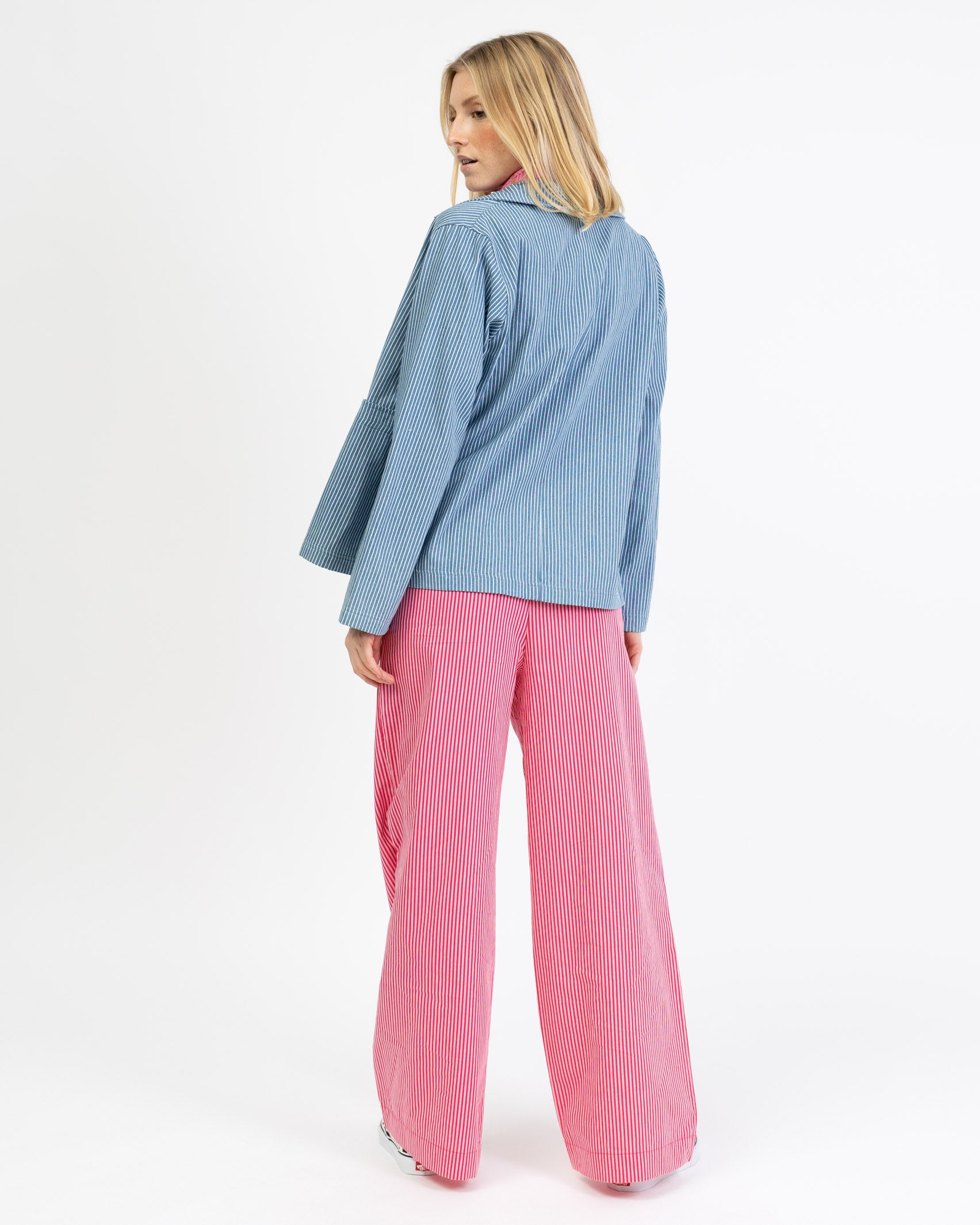 Gestreifte Hemdjacke