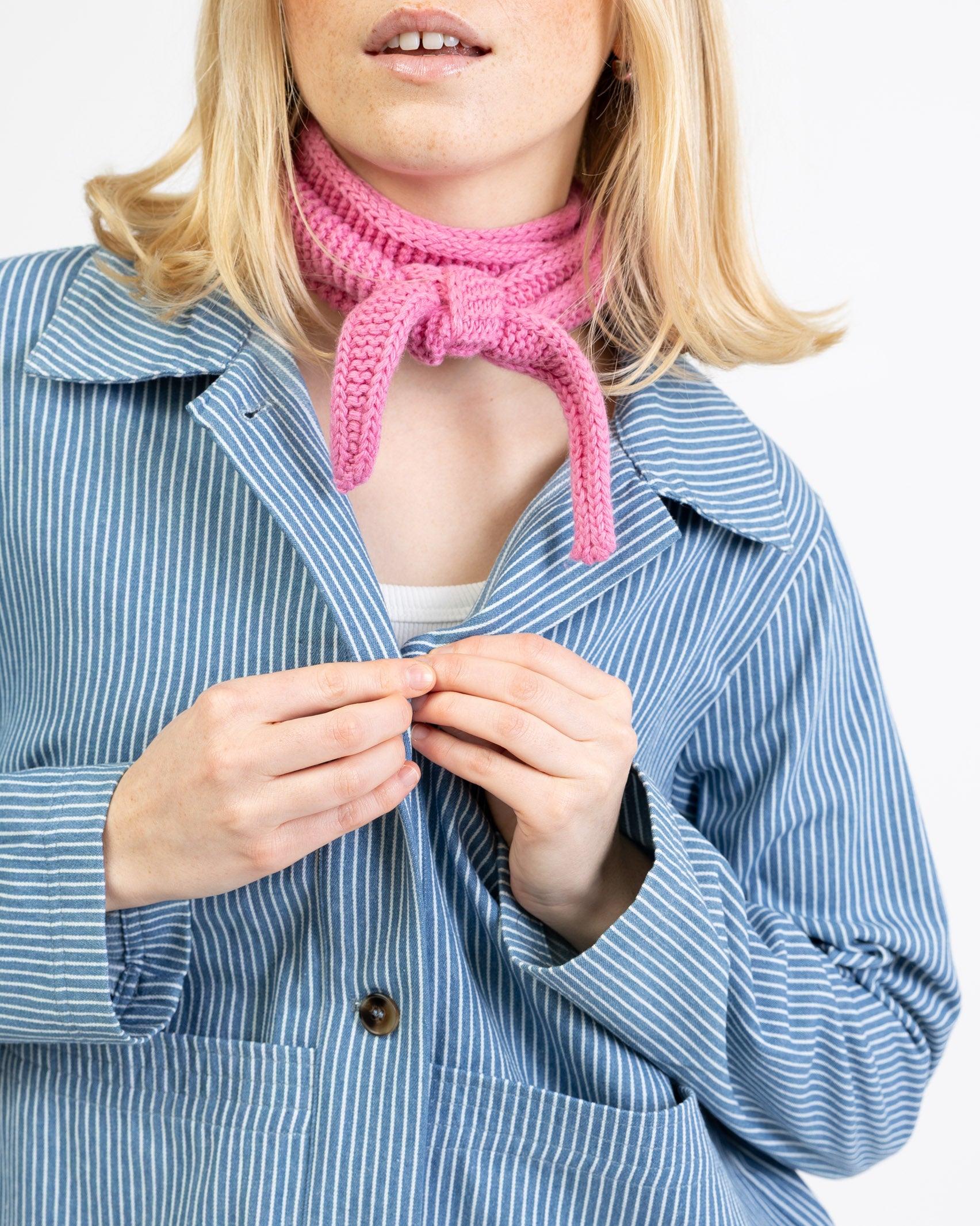 Gestreifte Hemdjacke