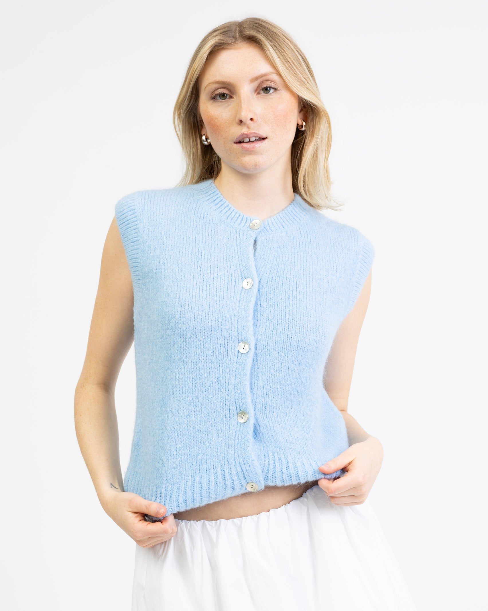 Weiche lockere Strickweste