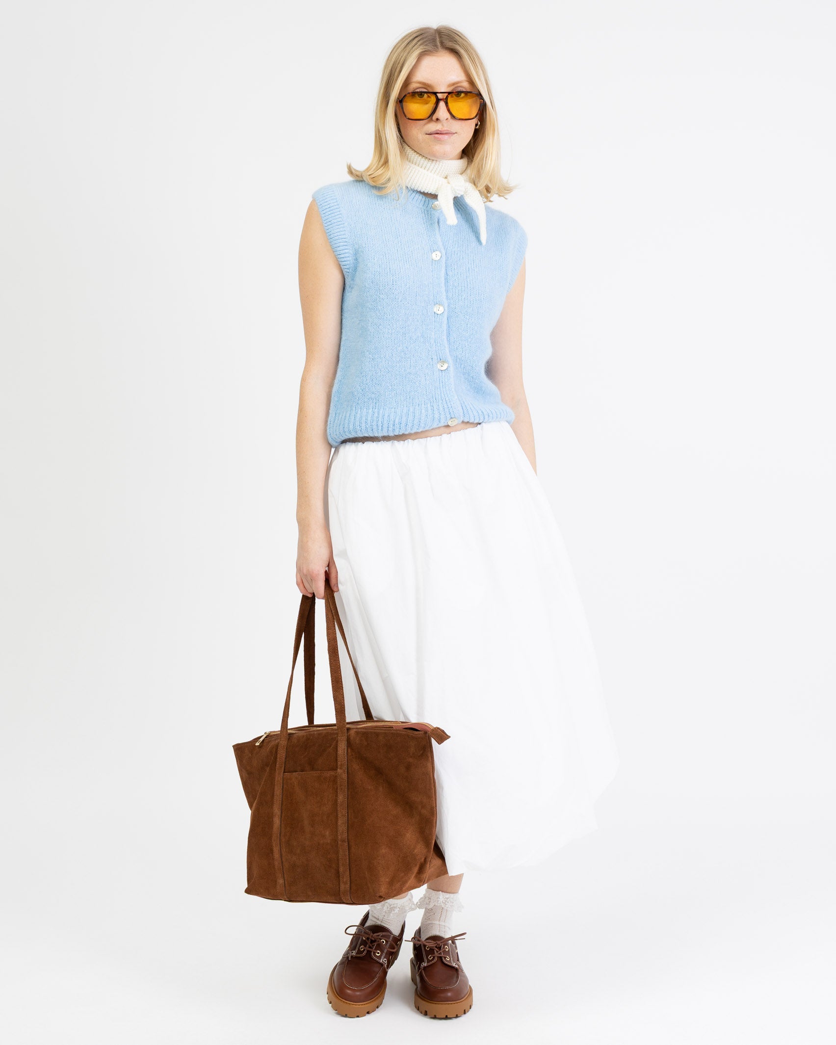 Weiche lockere Strickweste