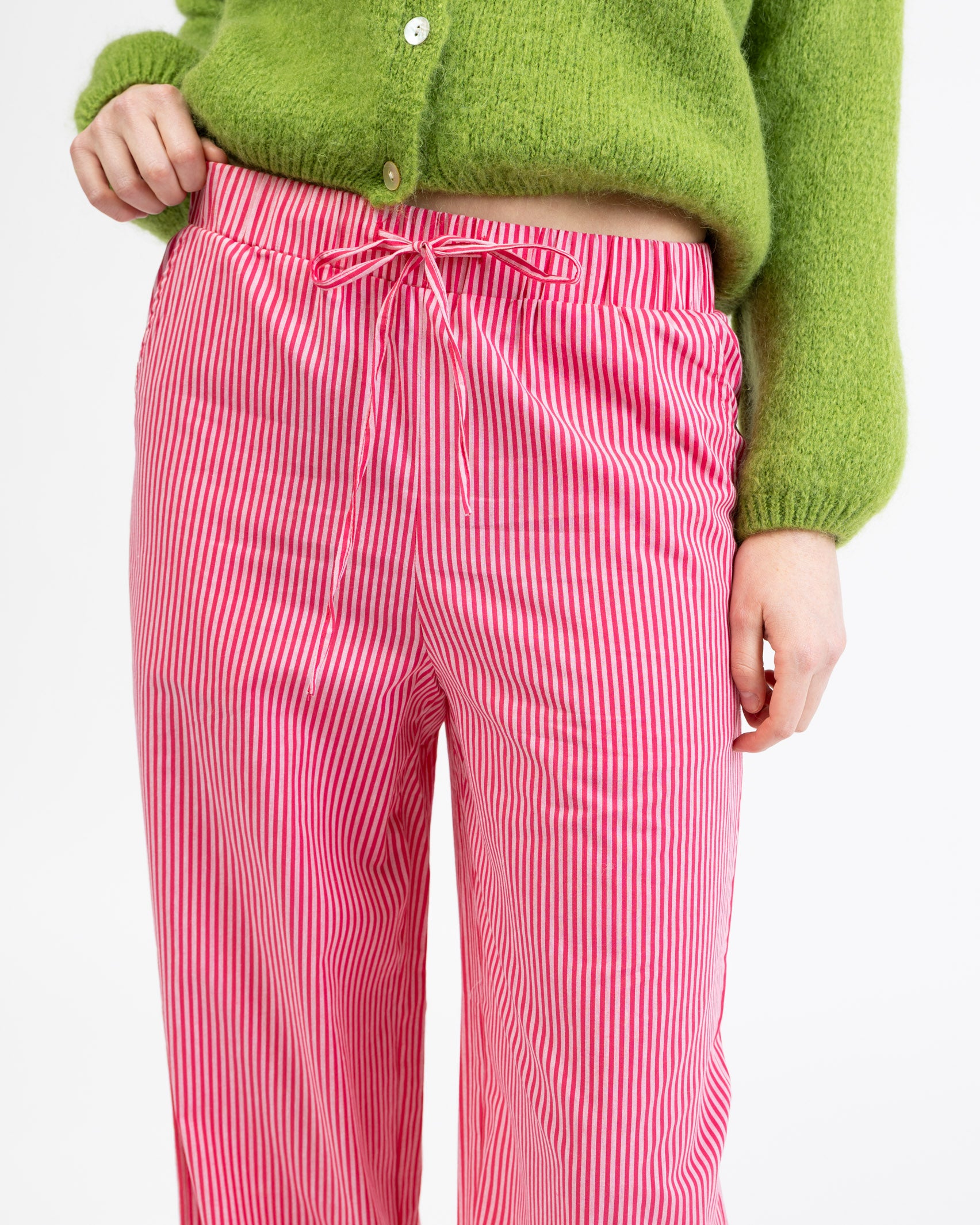 Gestreifte Baumwollhose