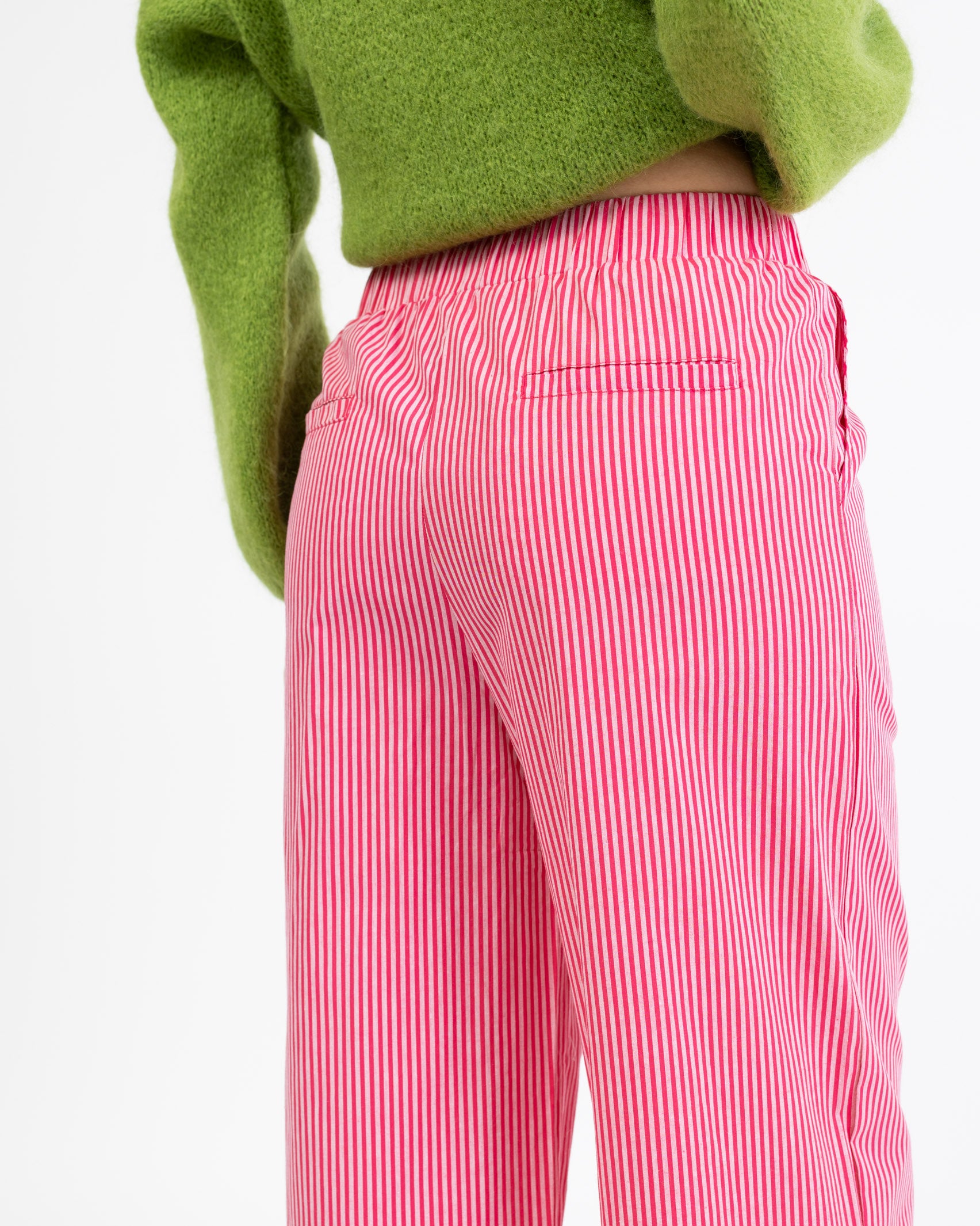 Gestreifte Baumwollhose