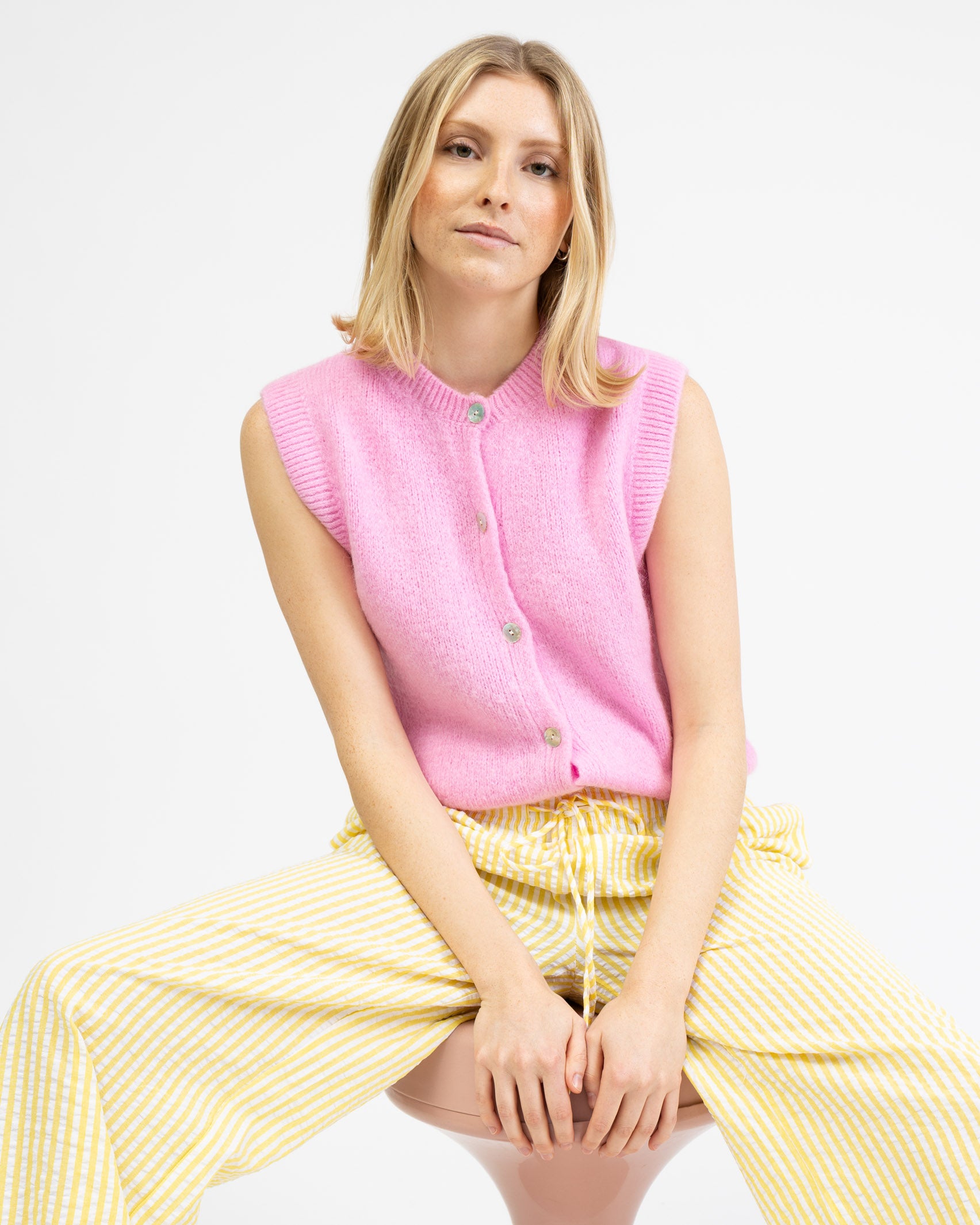 Weiche lockere Strickweste