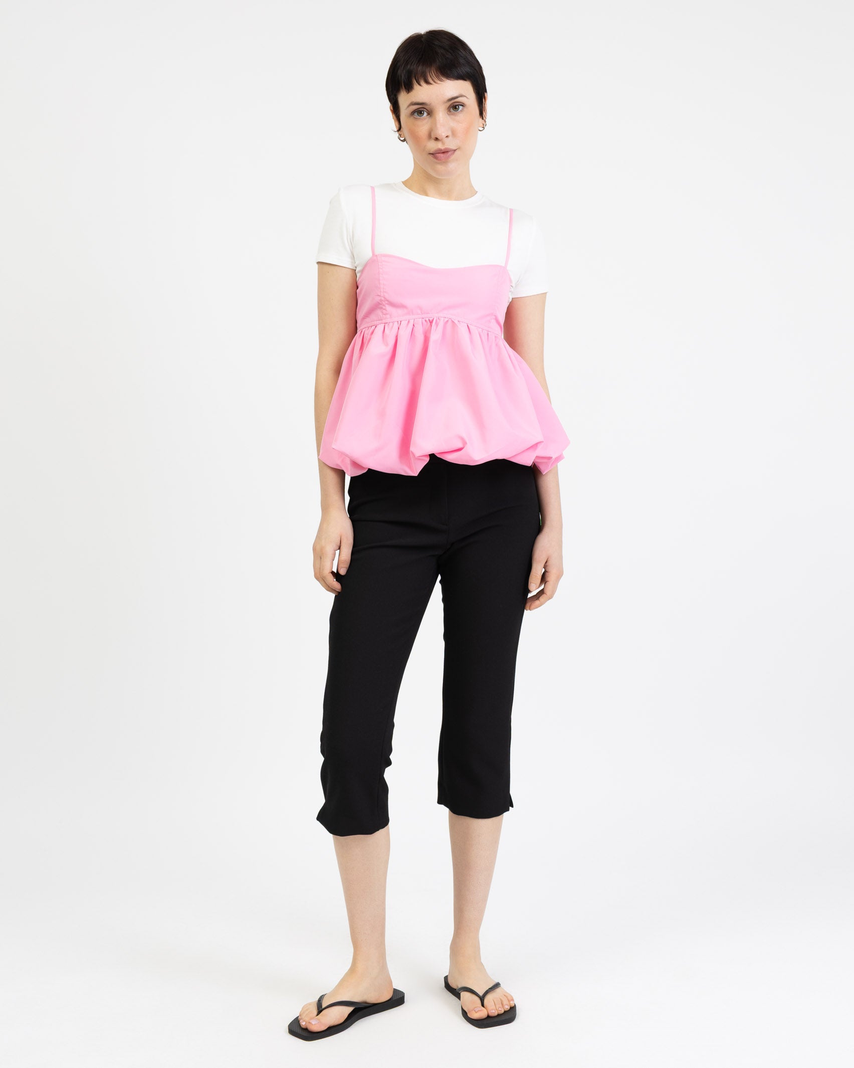 Luftiges Top in Ballonoptik