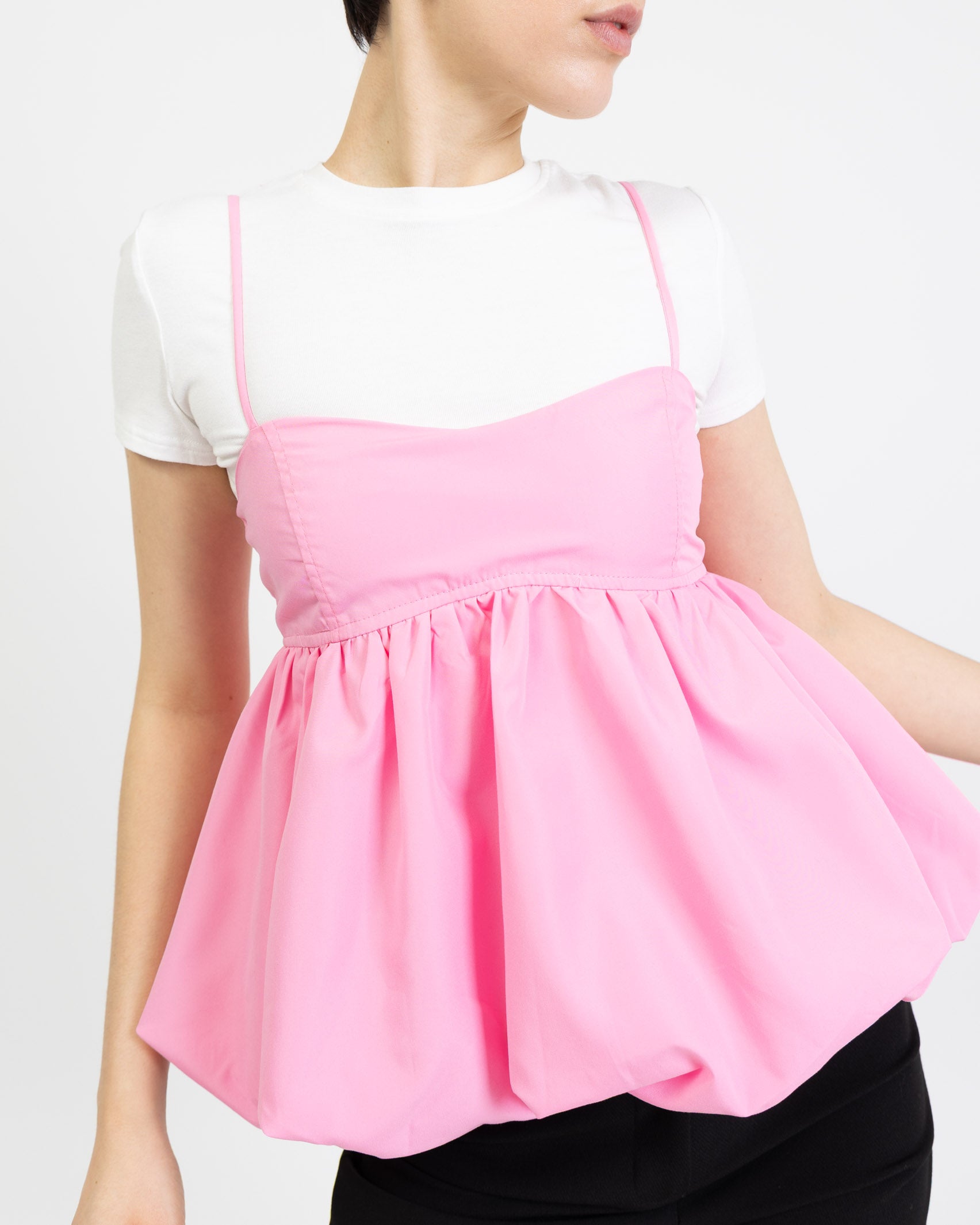 Luftiges Top in Ballonoptik