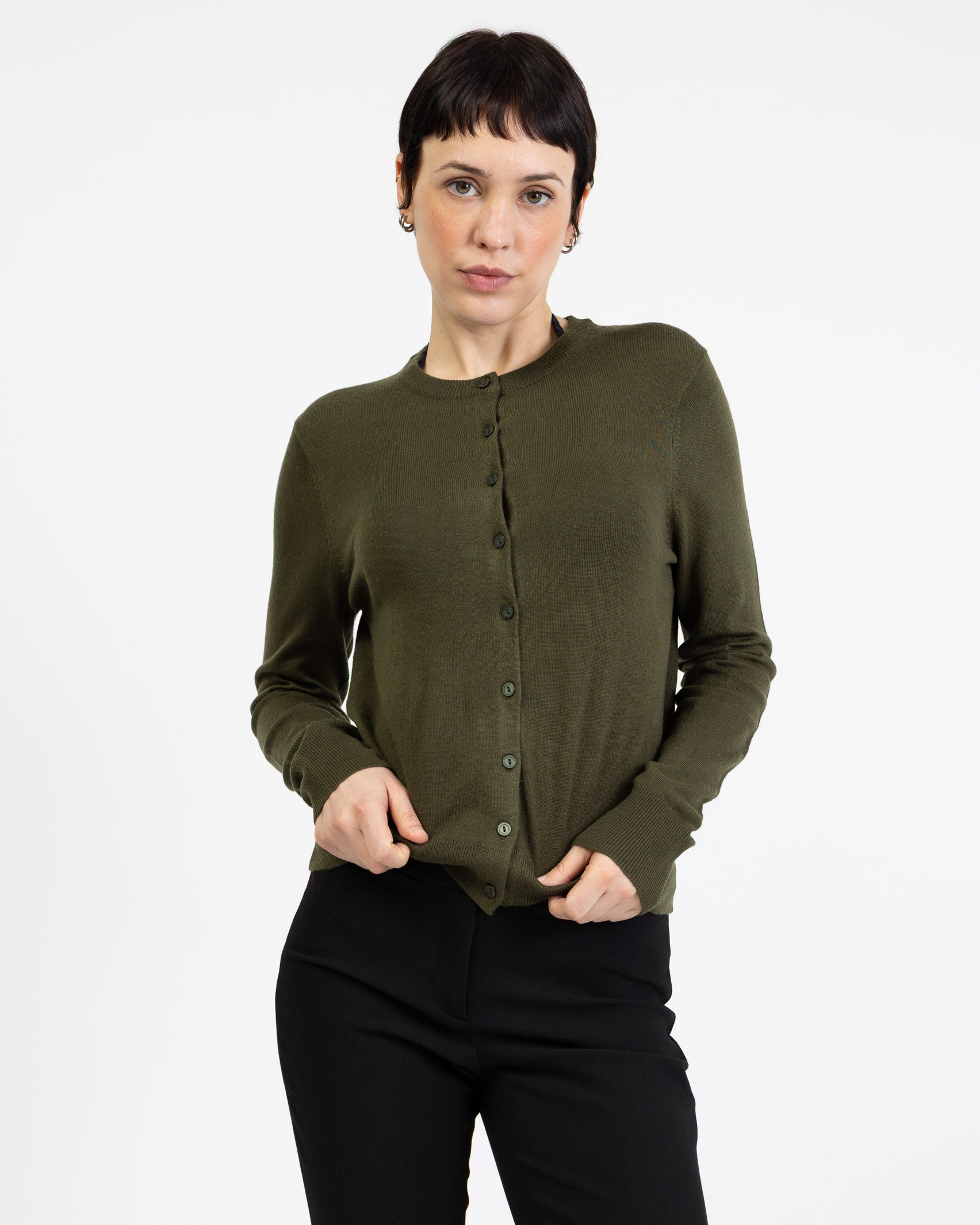 Weiche Basic Strickjacke