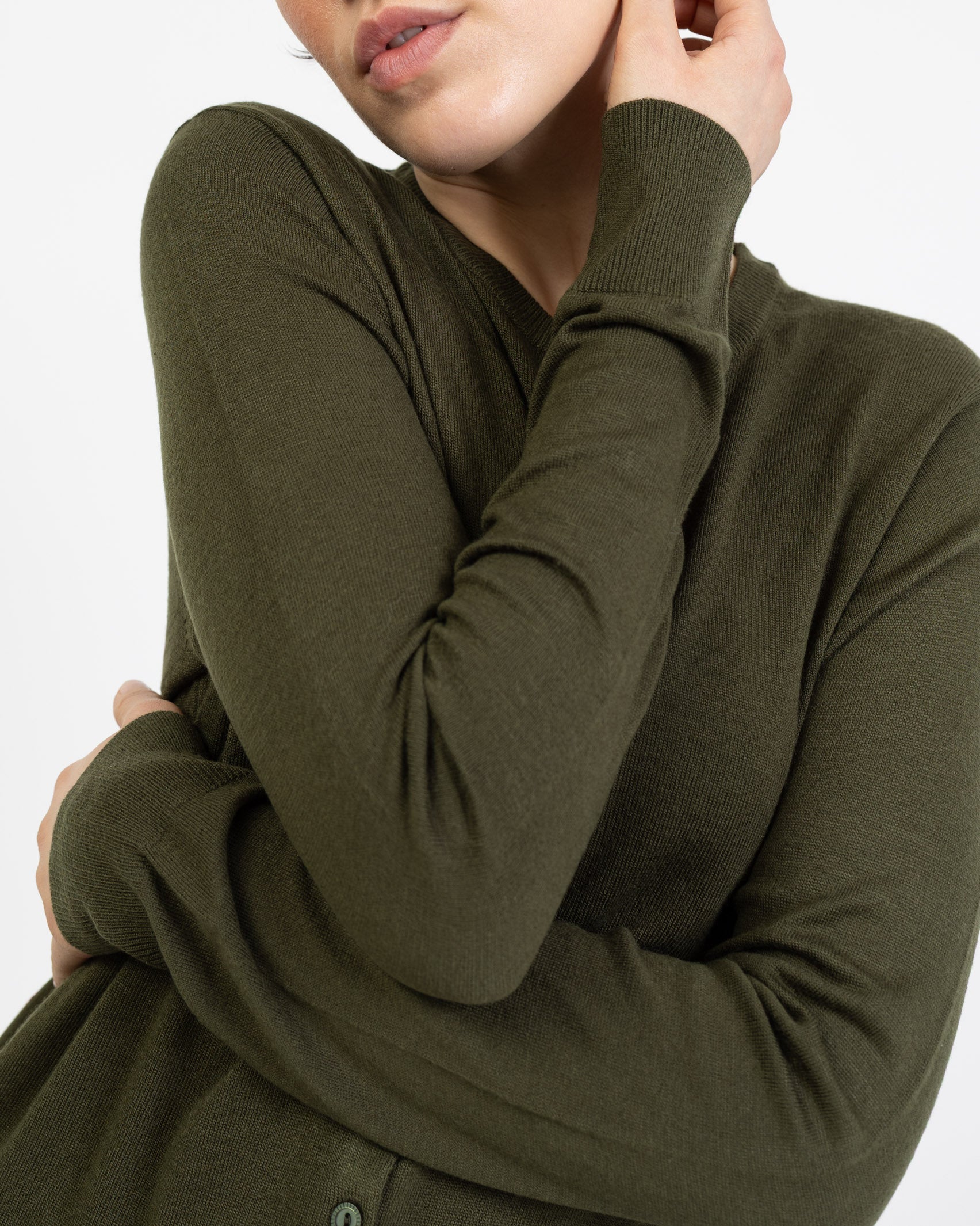 Weiche Basic Strickjacke