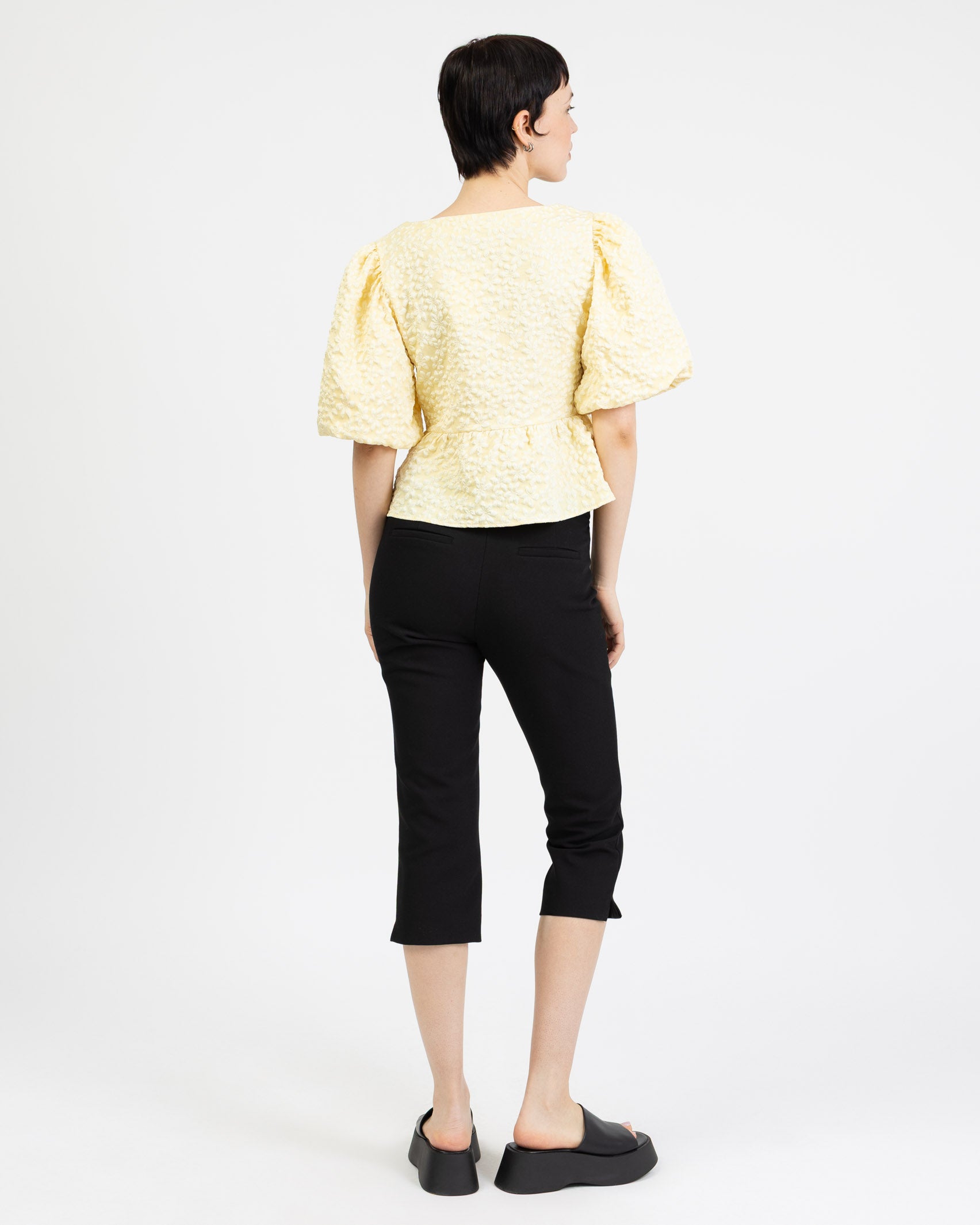 Voluminöse Kurzarmbluse